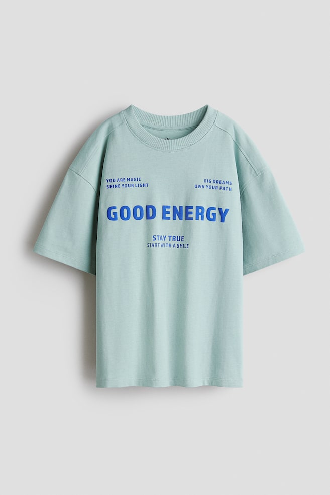 プリントTシャツ - ダスティターコイズ／Energy/ダークターコイズ／Pacific/ブラック／NASA/ホワイト／Boston Garage Club/ブルー／ボーダー - 1