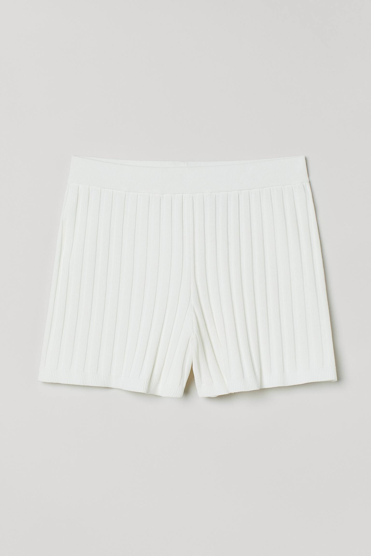 Shorts a costine - Bianco