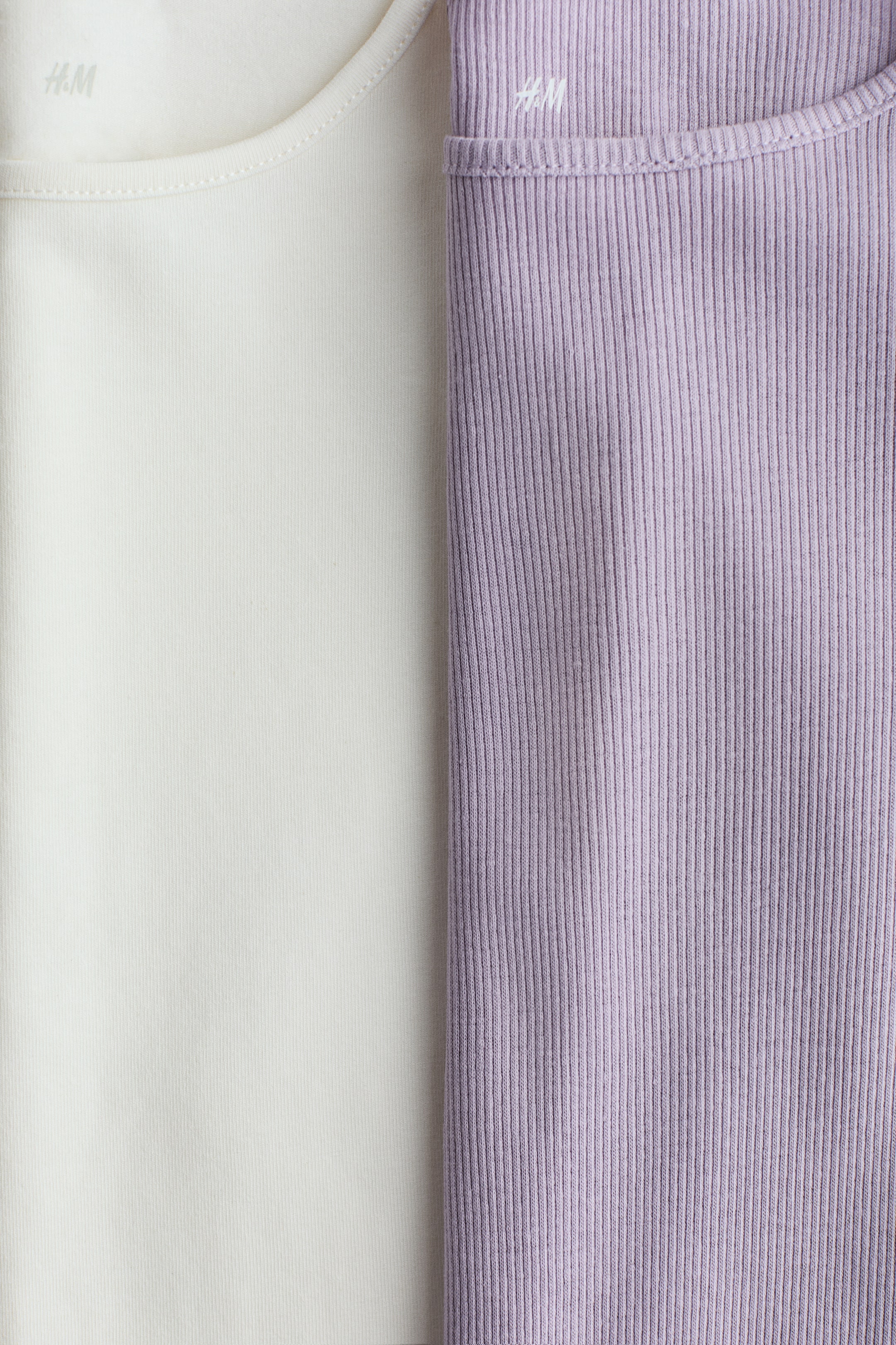2-Pack Ruffle-Trimmed Jersey Tops