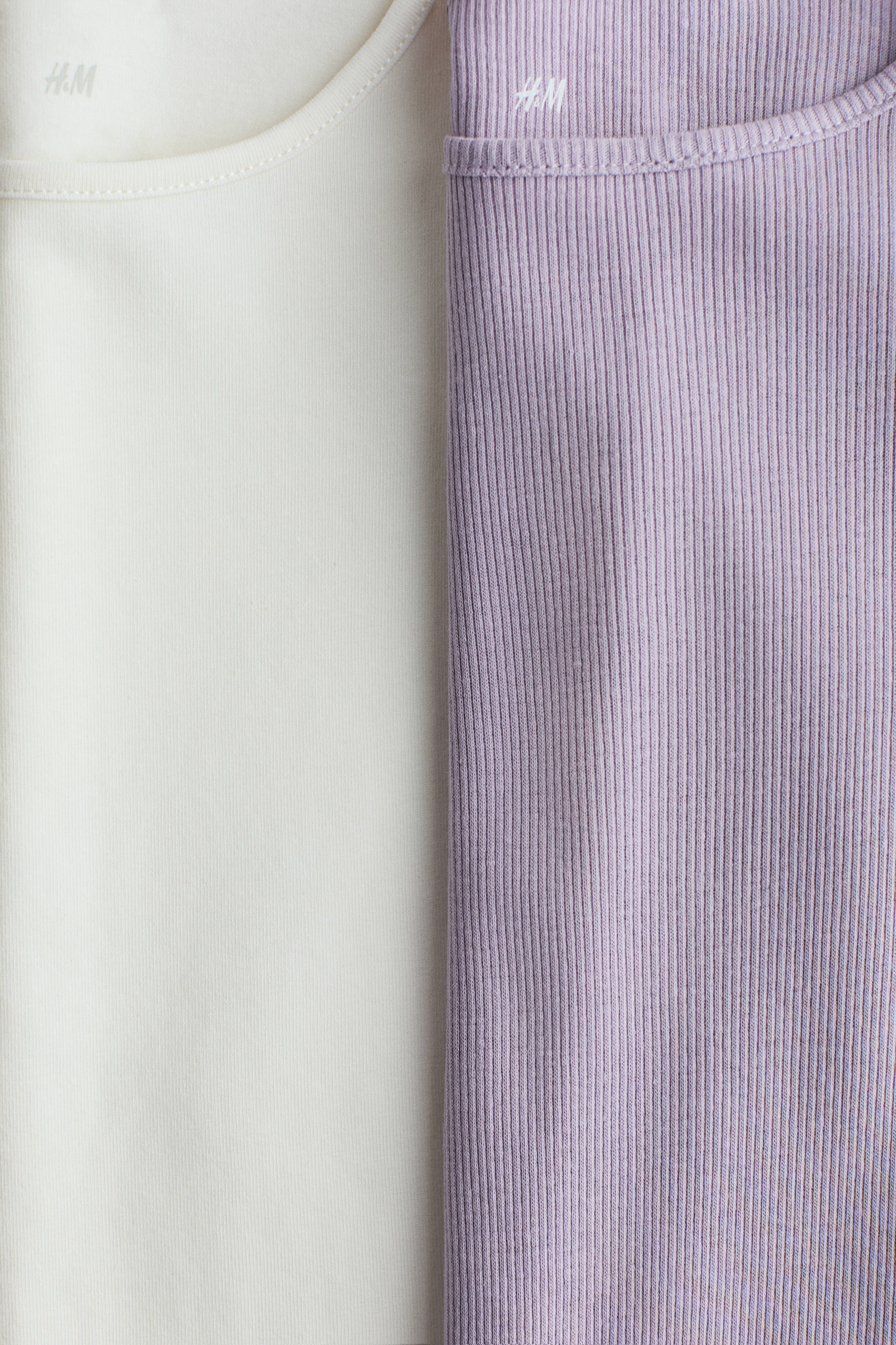 2-Pack Ruffle-Trimmed Jersey Tops
