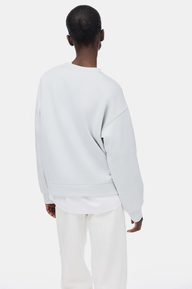 Text-motif sweatshirt-Light grey/Athletics - 5