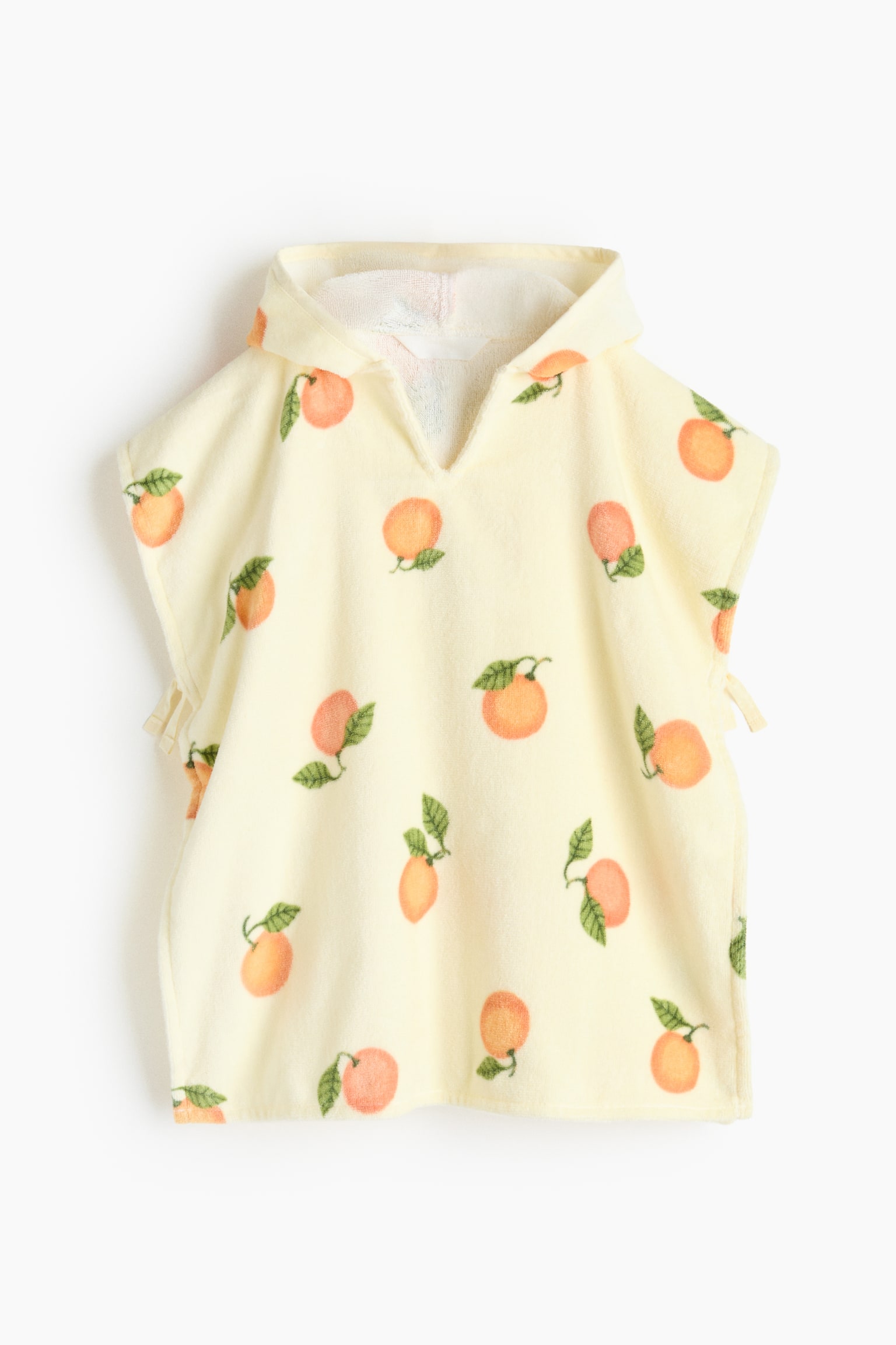 Babybadponcho - Lichtgeel/sinaasappels/Wit/citroenen