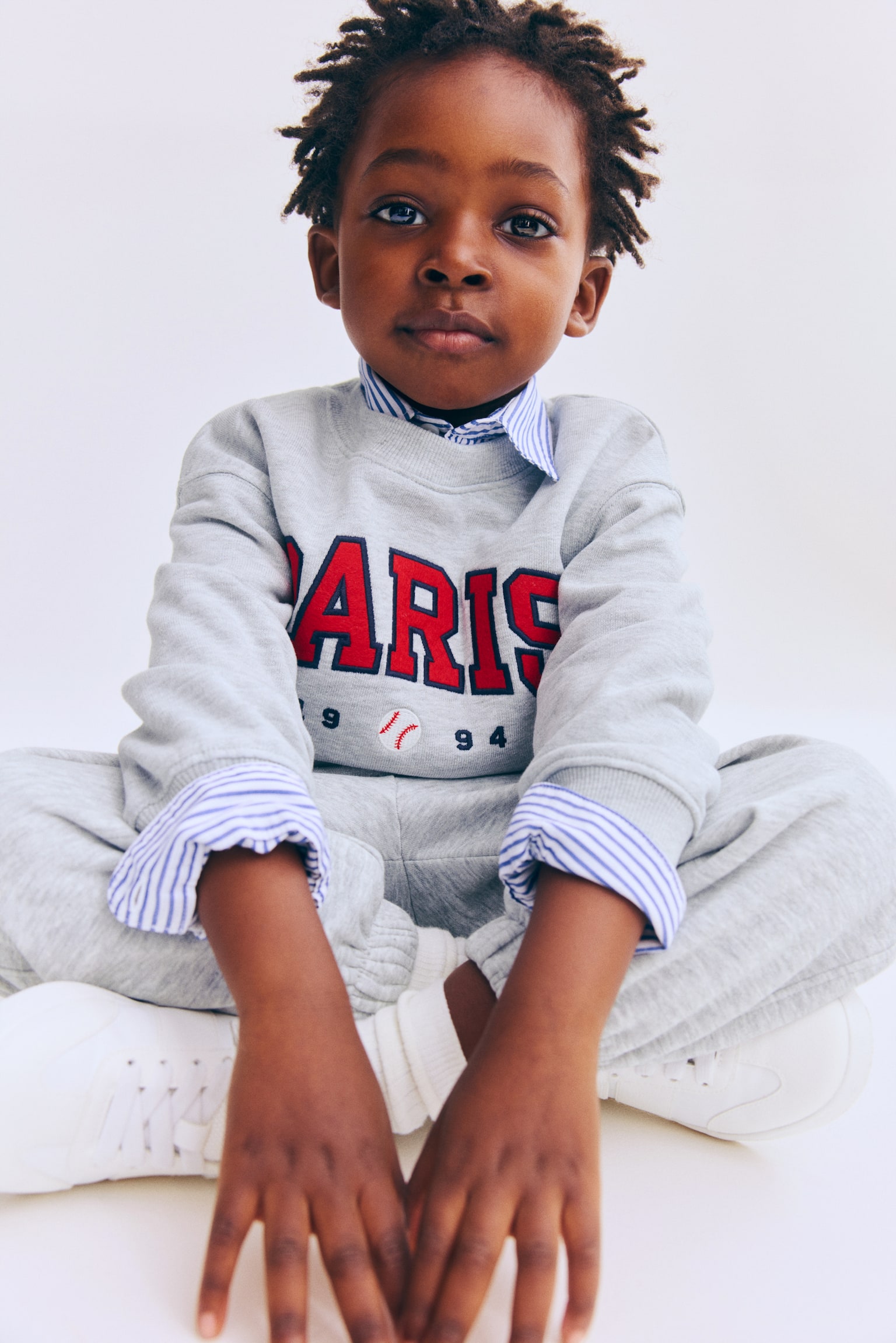 Printed crew-neck sweatshirt - Light grey marl/Paris/Dark grey/Sports/Navy blue/Aspen/Black/Sports dept./Brown/Soho/Light green/Horses/Blue/Cosy Bear Club - 4