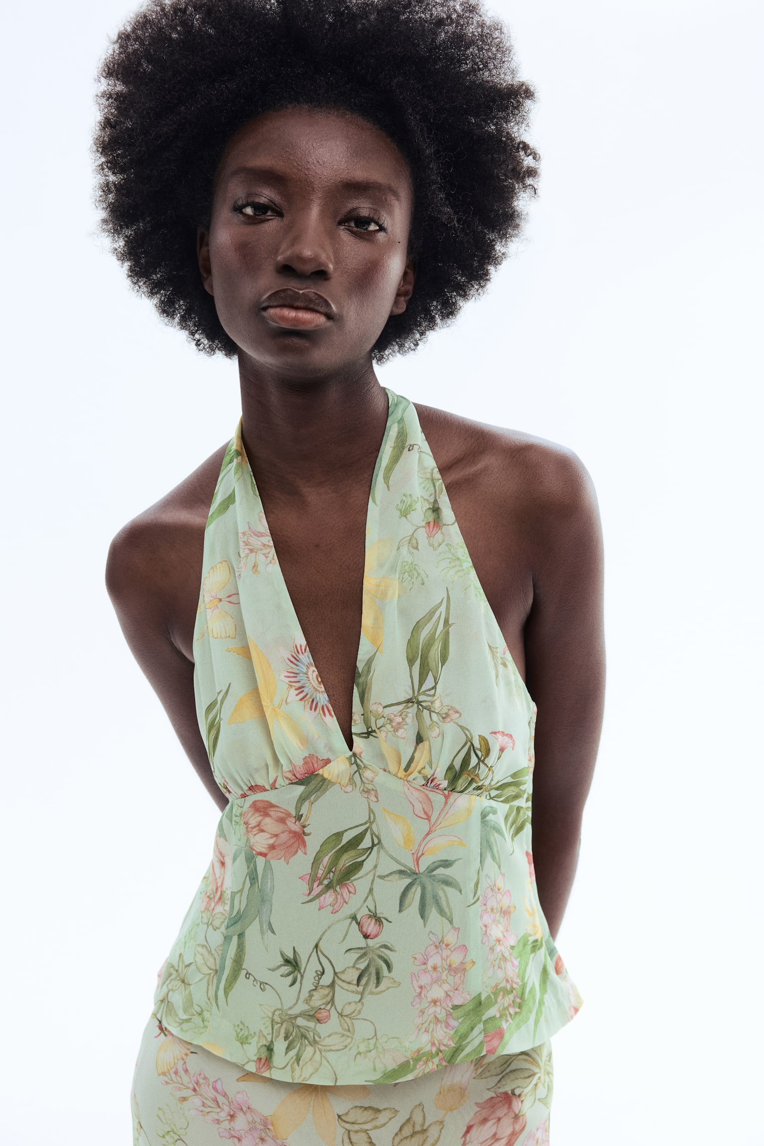 Viscose halterneck top - 2
