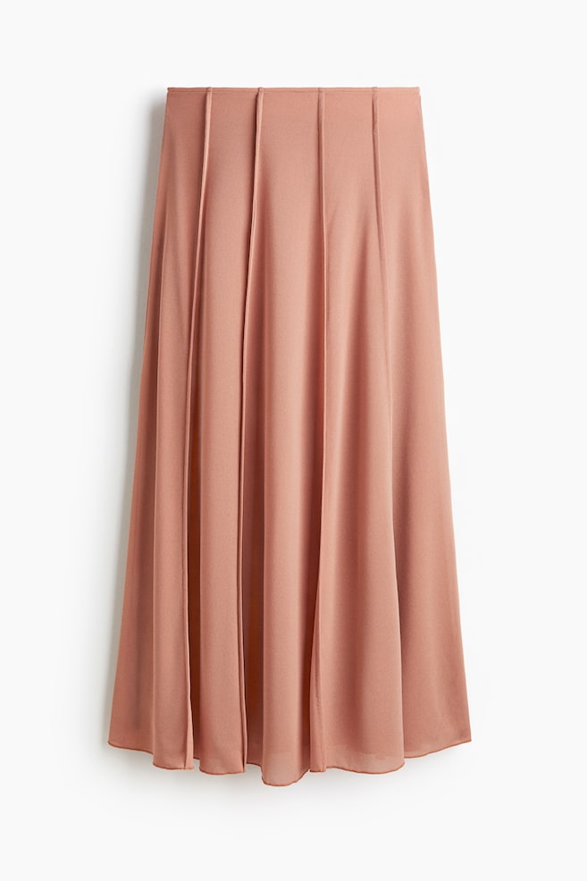 Pintucked skirt - Dusty orange - 1