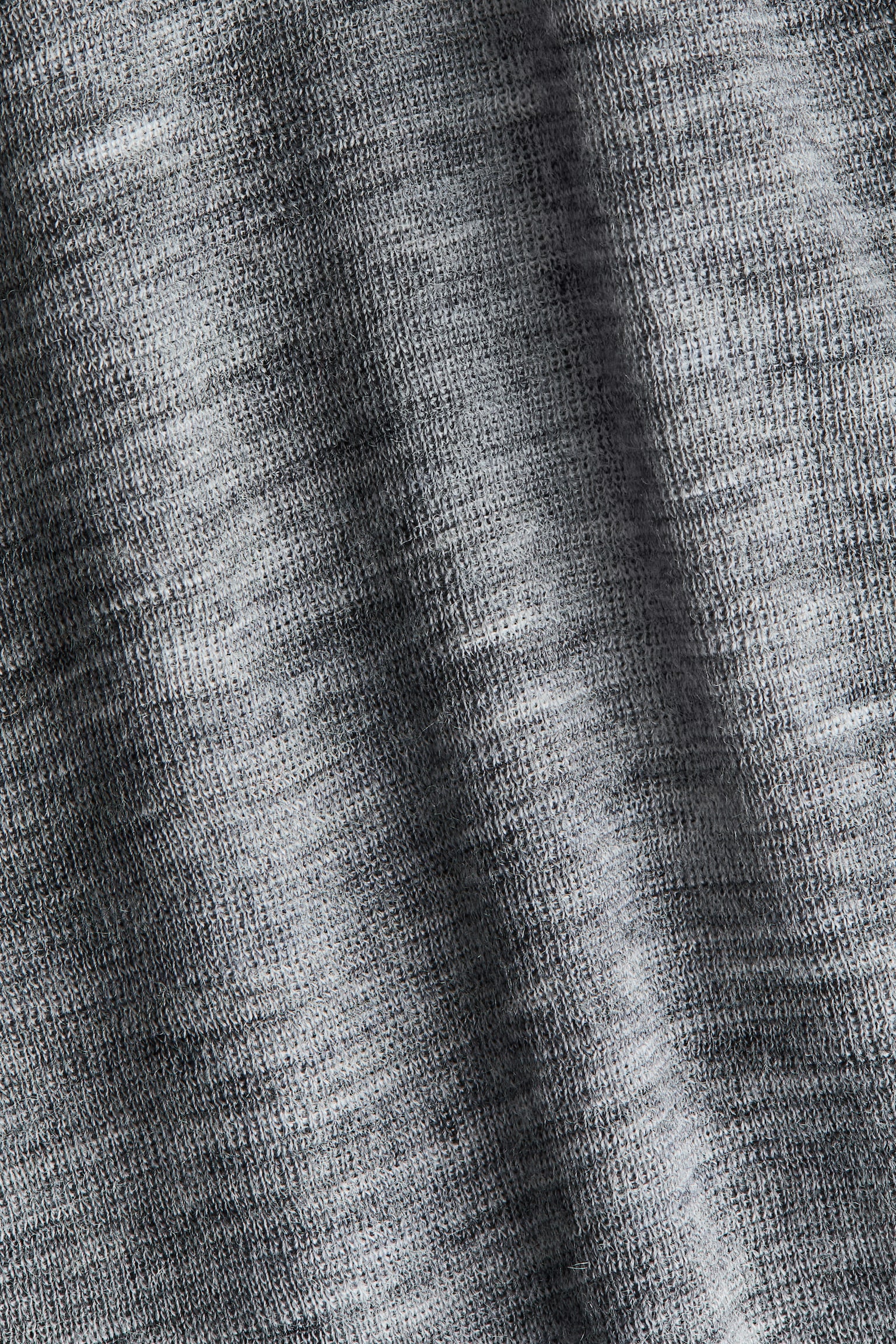 Wool jersey top - Grey marl/Dark brown - 5