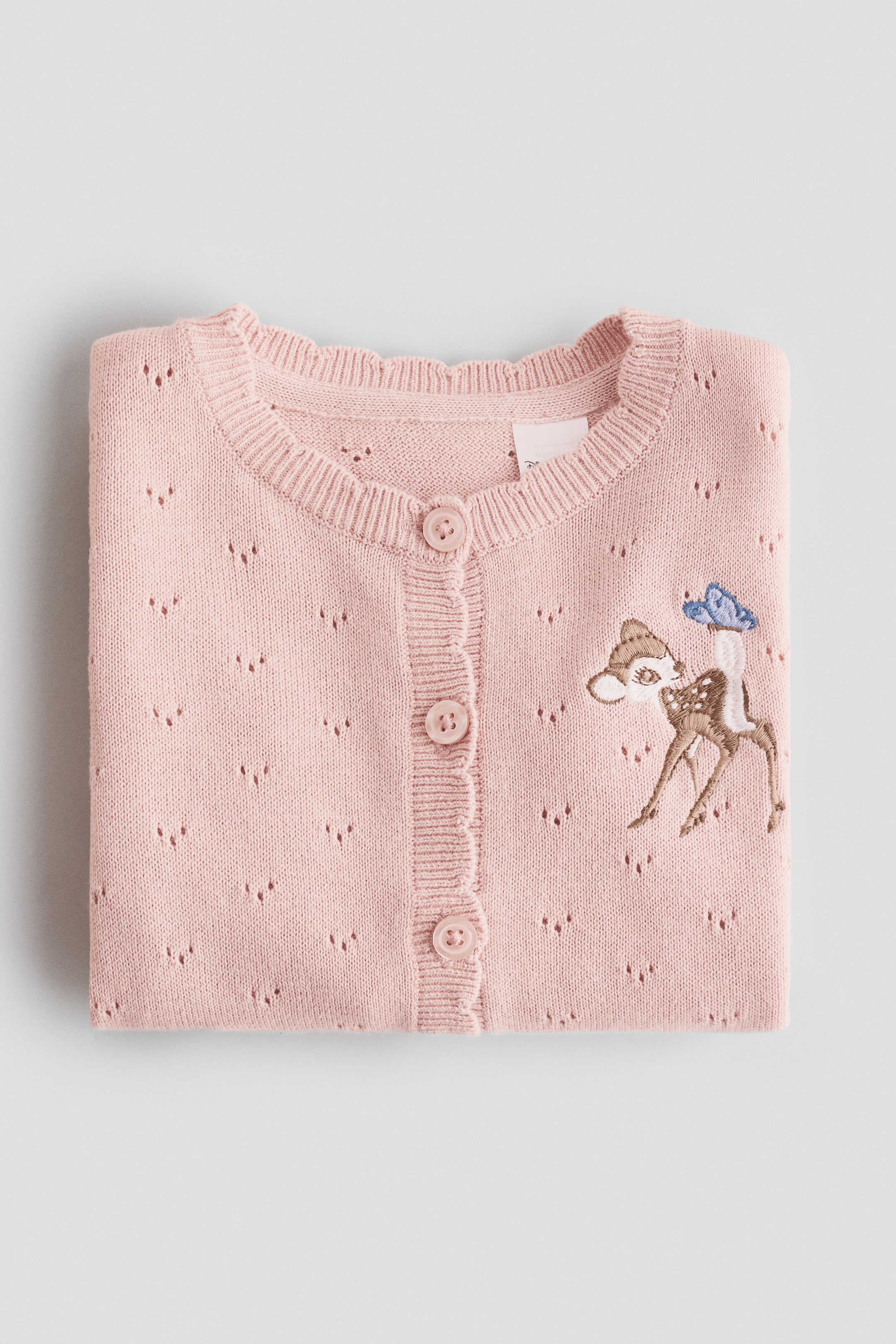 Appliquéd Cotton Cardigan