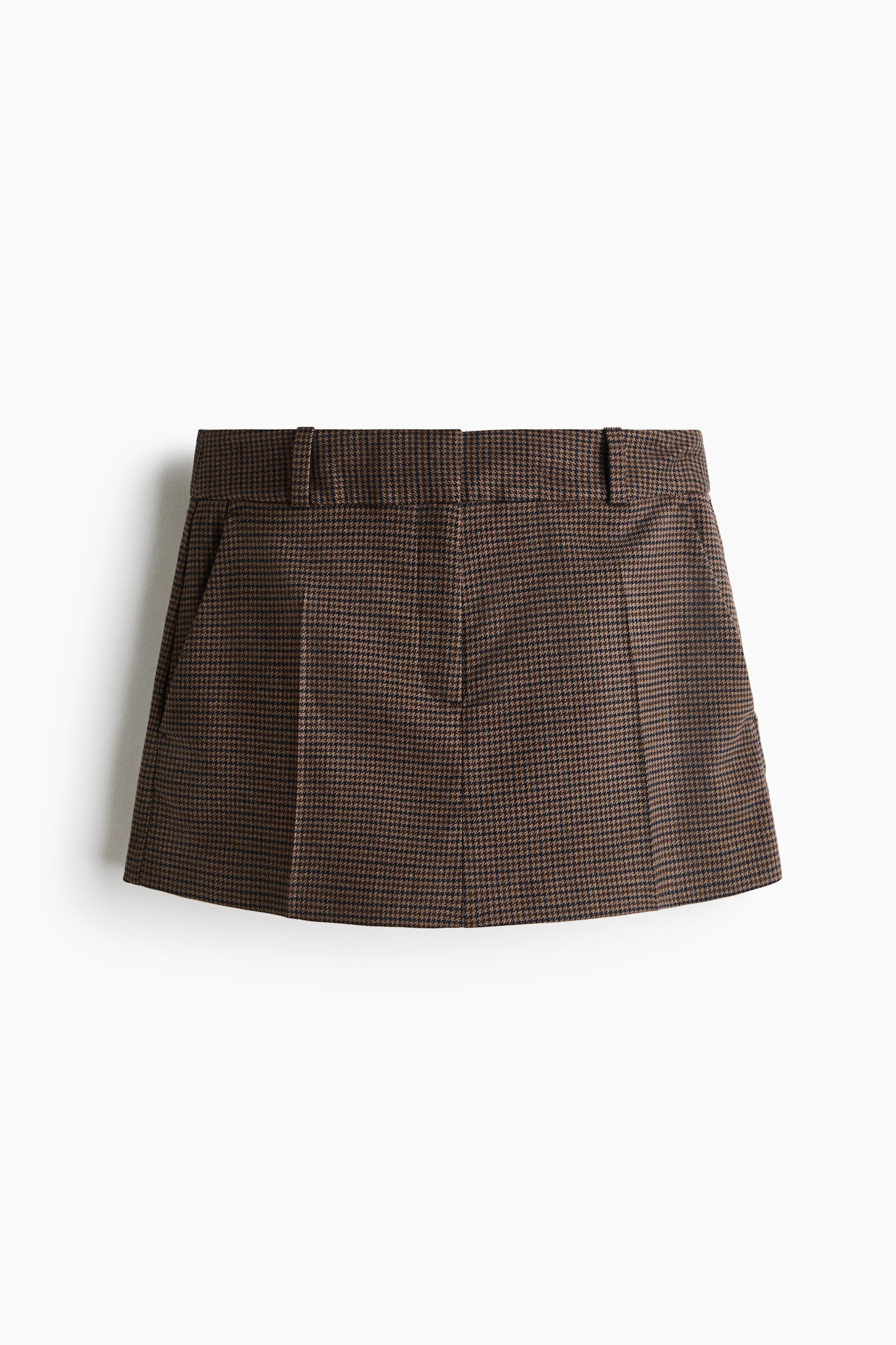 Short skort - Dark mole/Dogtooth pattern/Black/Dark brown - 1