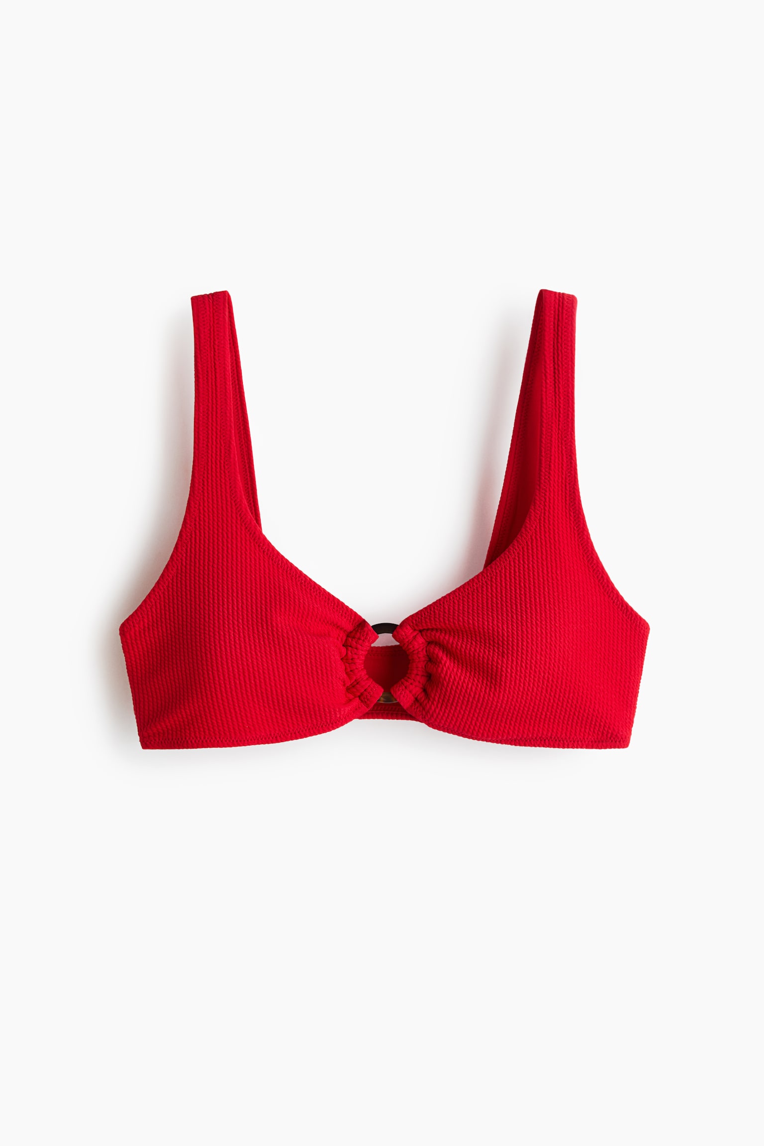 Padded bikini top - Bright red/Black - 1