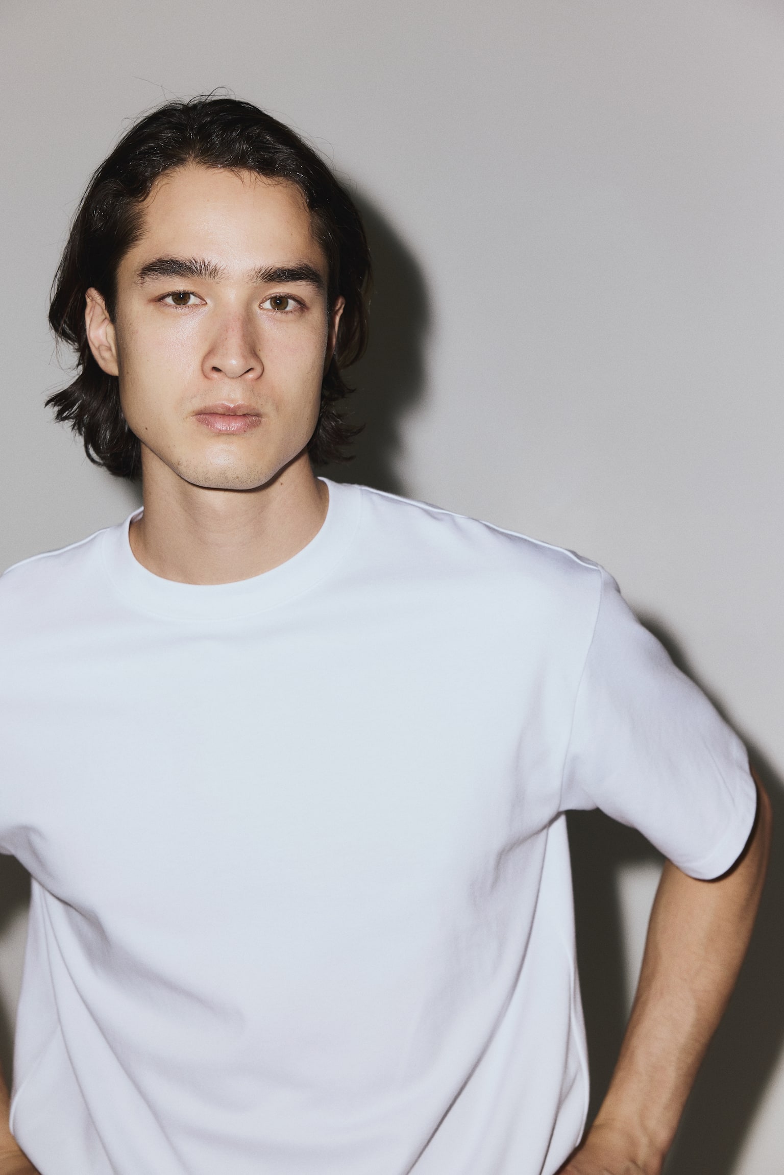 Cooling T-shirt - Relaxed Fit - Wit/Donkerbruin/Zwart - 3