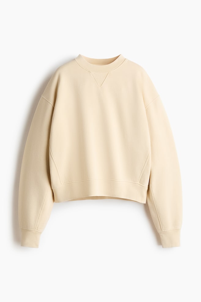 Cotton sweatshirt - Light yellow/Mole/Pink - 1