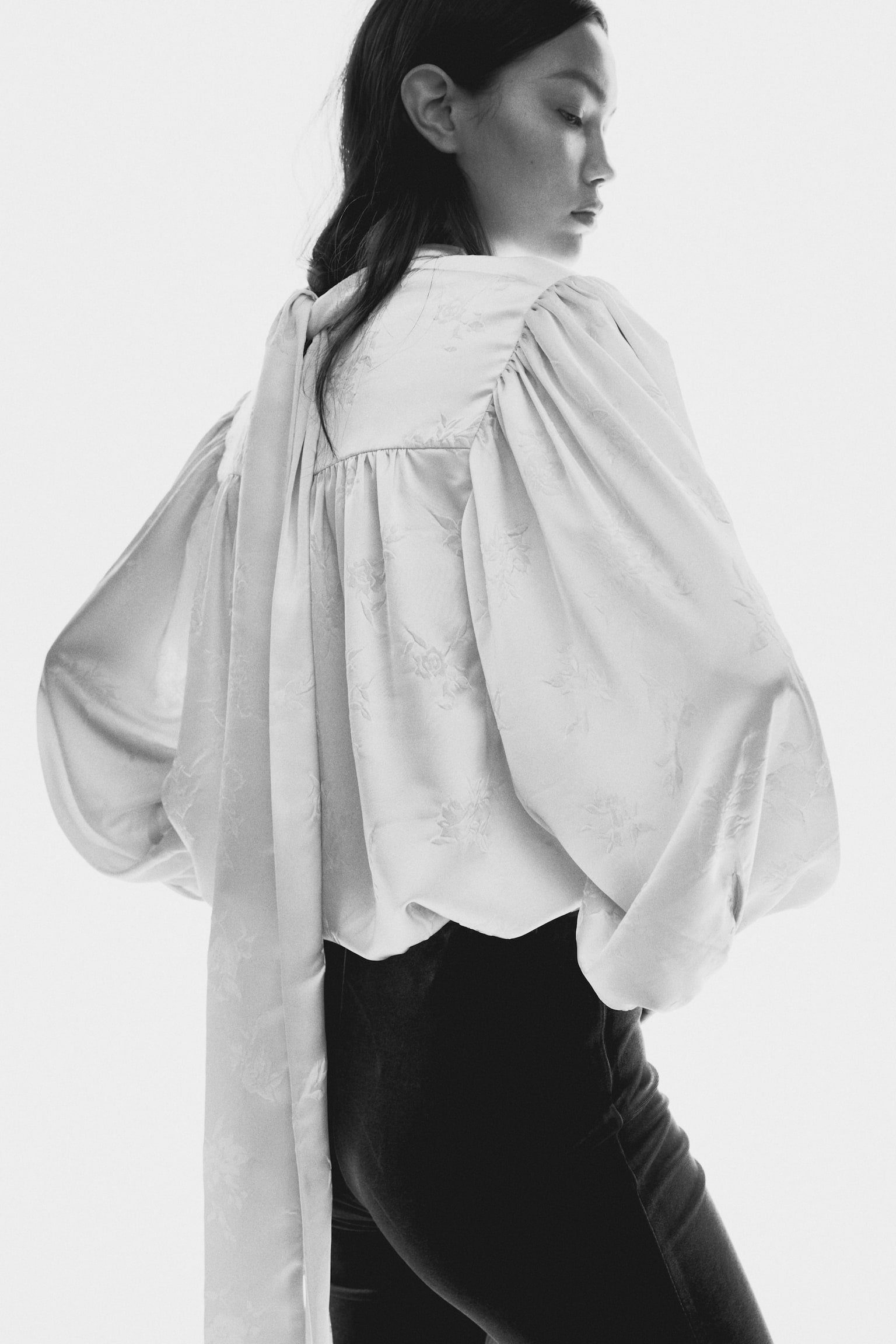 Sametové kalhoty - Tmavě hnědá - 6