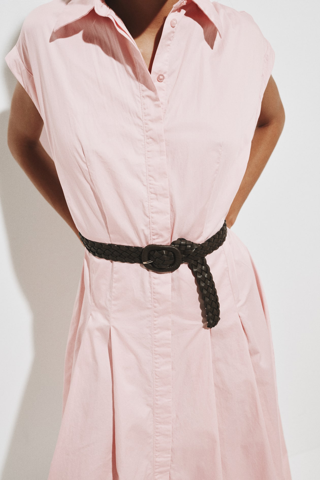 Cotton Poplin Shirt Dress - image 4