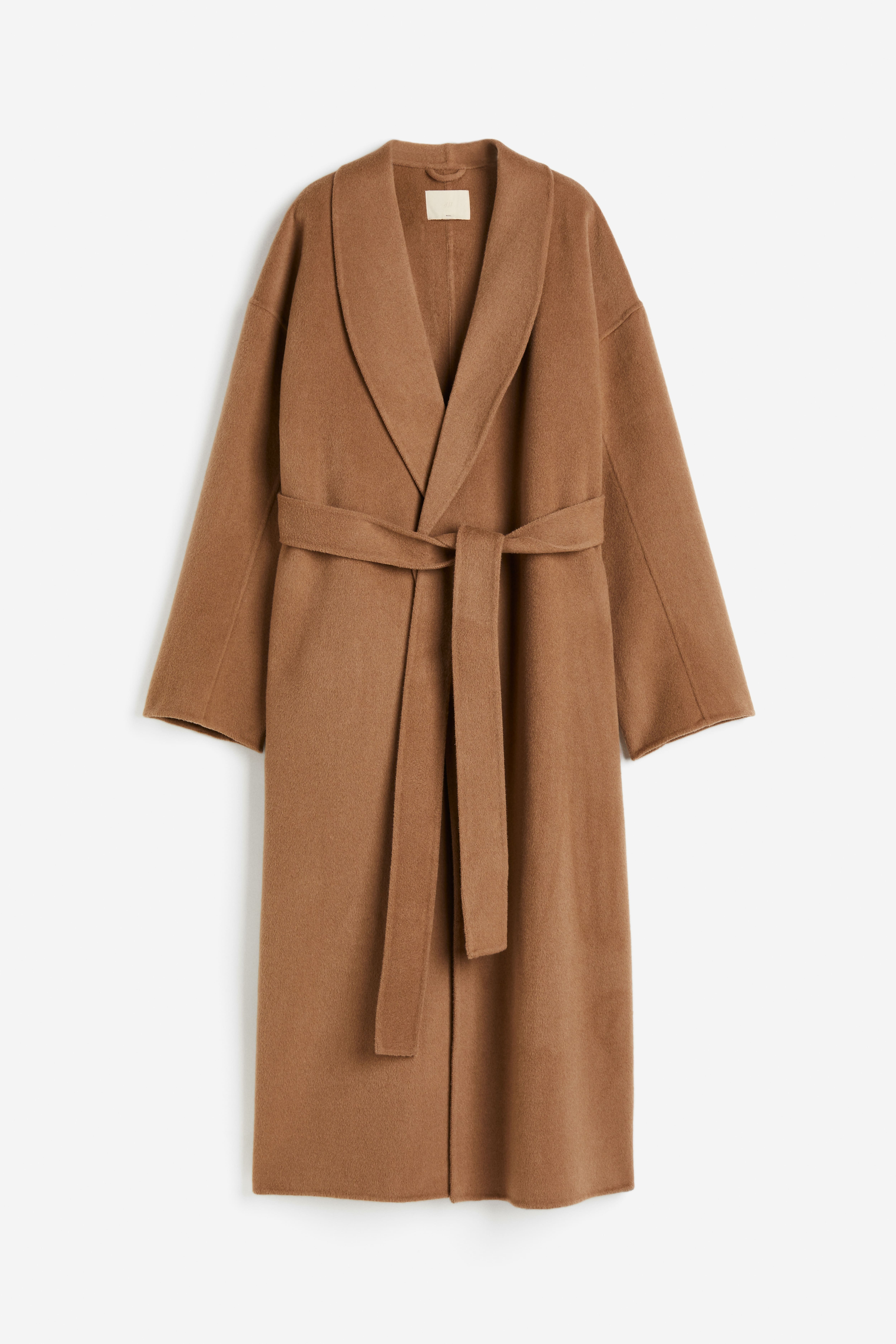 H&m camel overcoat best sale