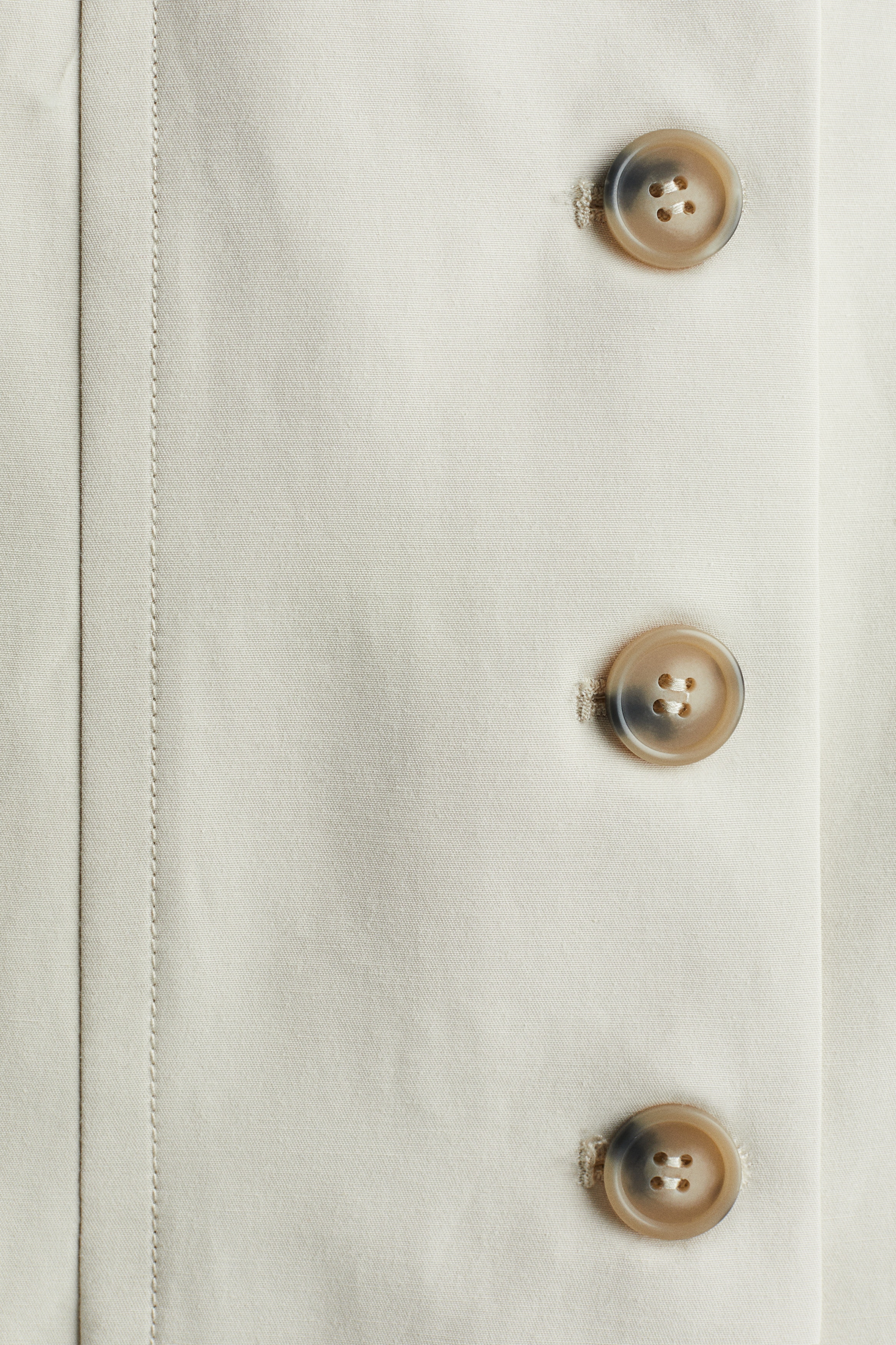 Button-front bandeau dress