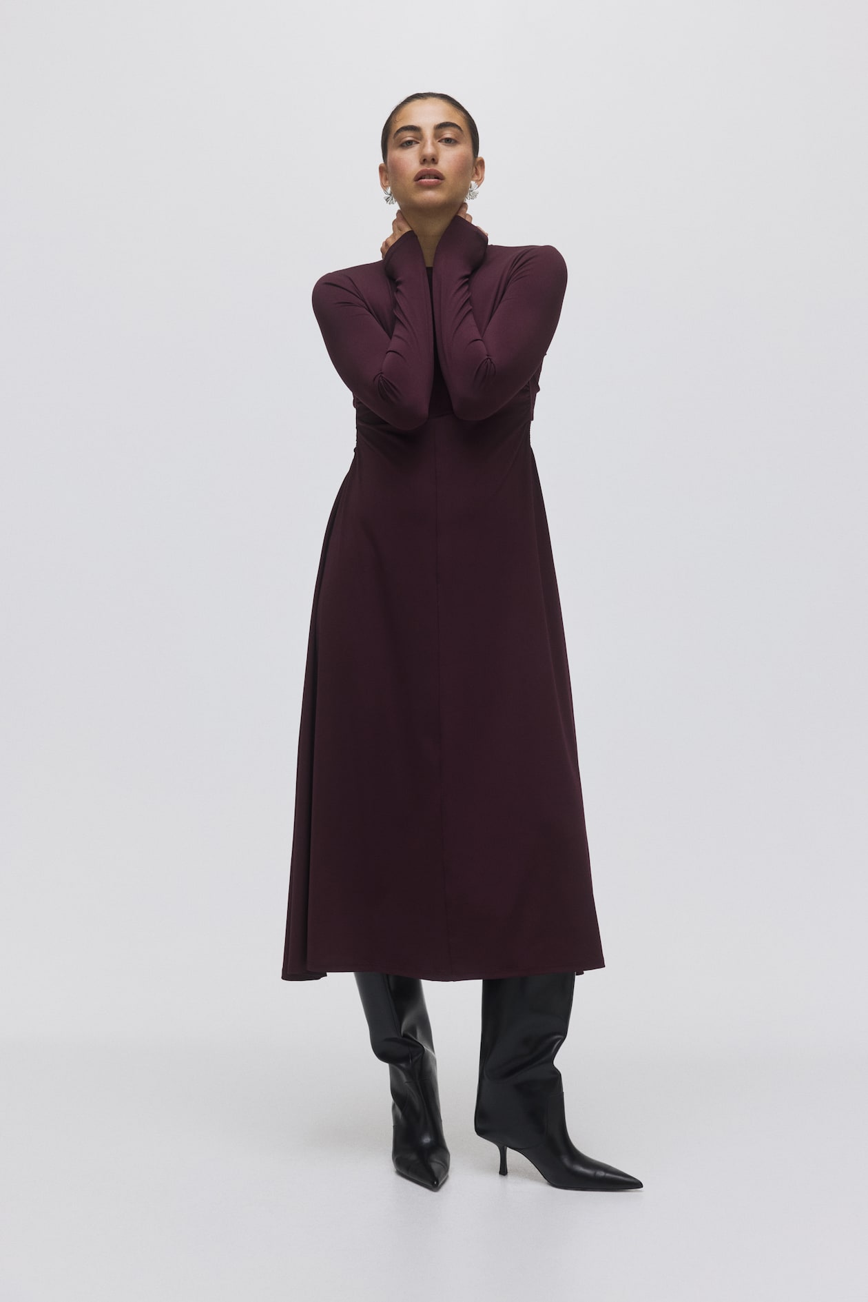 Gathered Jersey Dress - image 4
