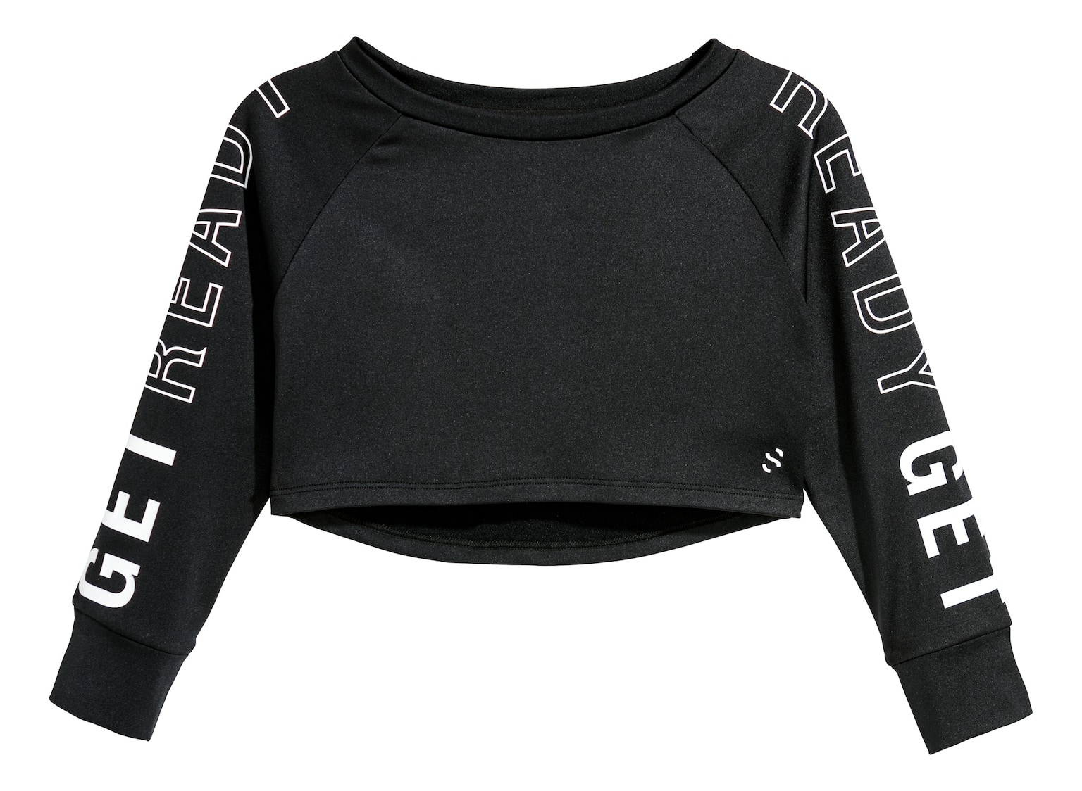 Short Sports Top - Black - 1