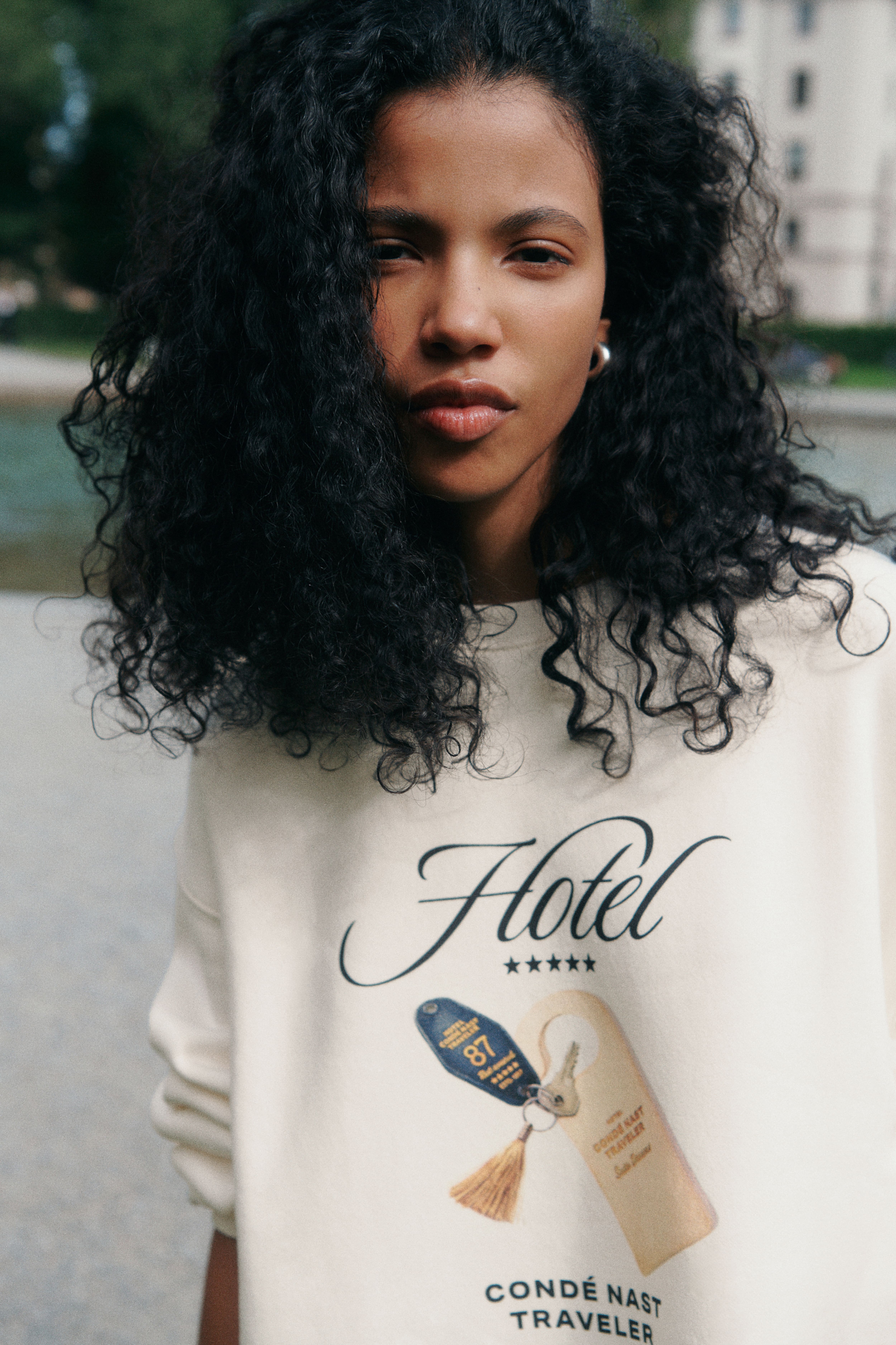Oversized Printed Sweatshirt