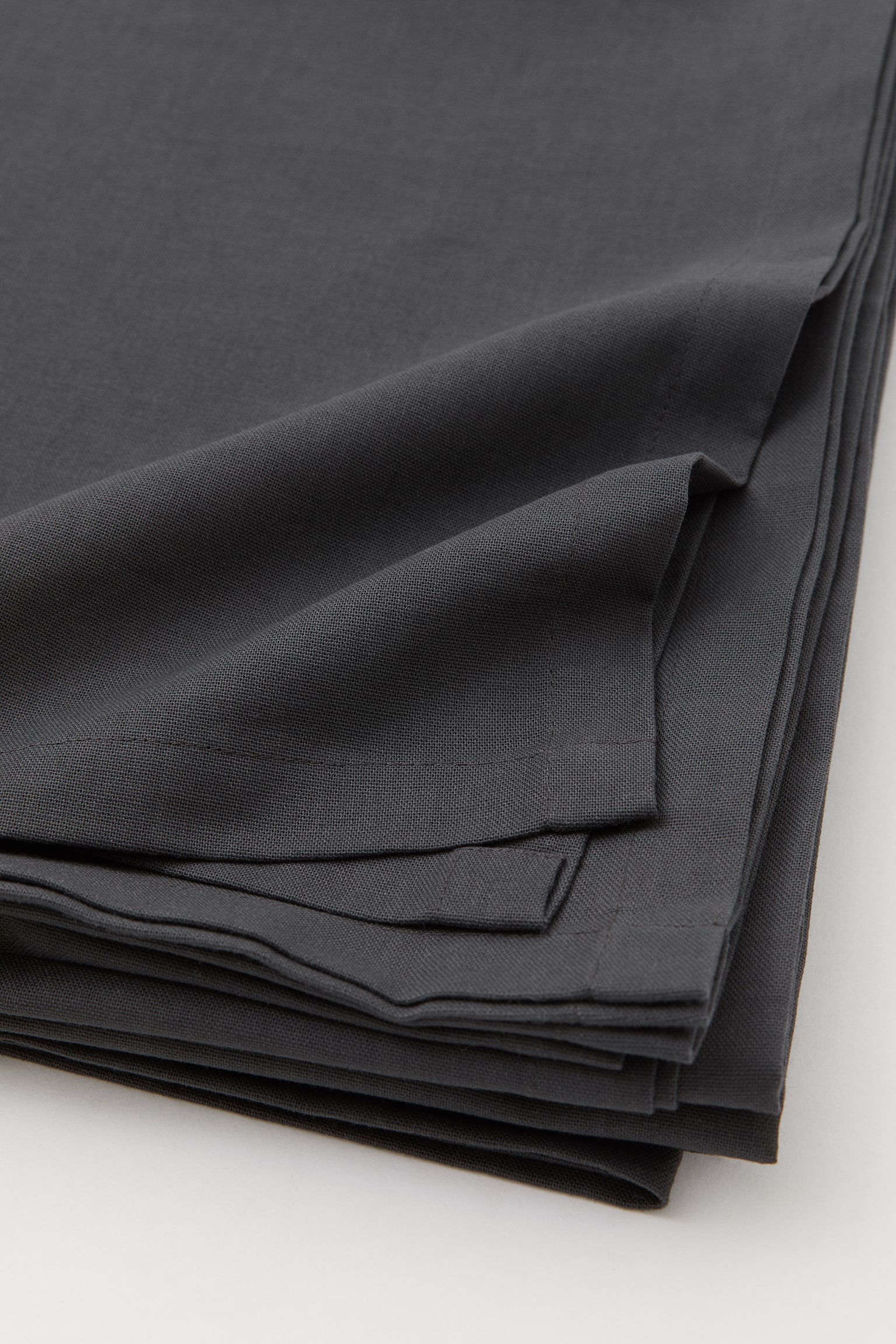 Cotton tablecloth - Dark grey - 3