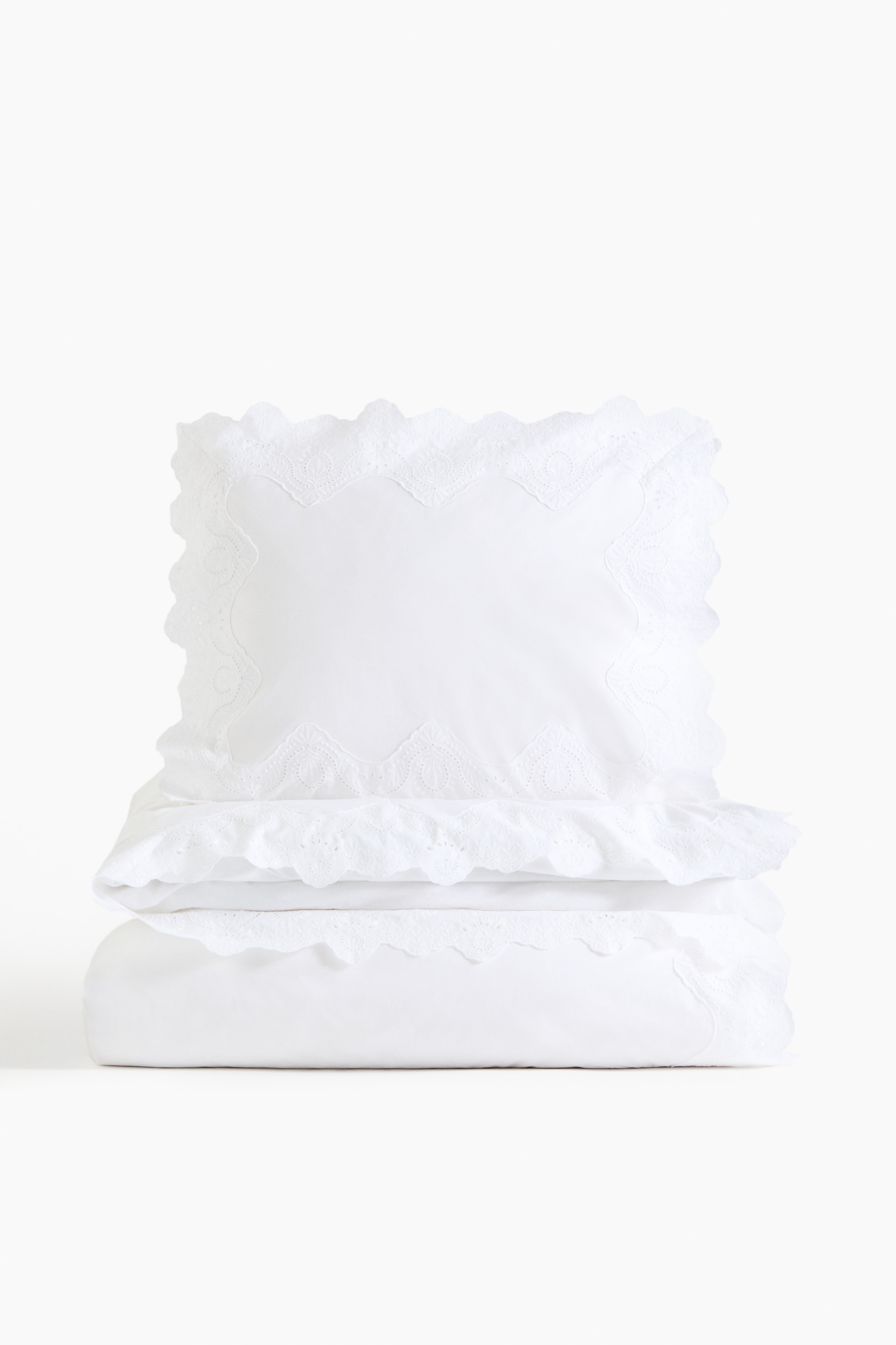 【 】モスリンダブル掛け布団カバーセット　White 10644da07331dee6efe5d197cb7f9f