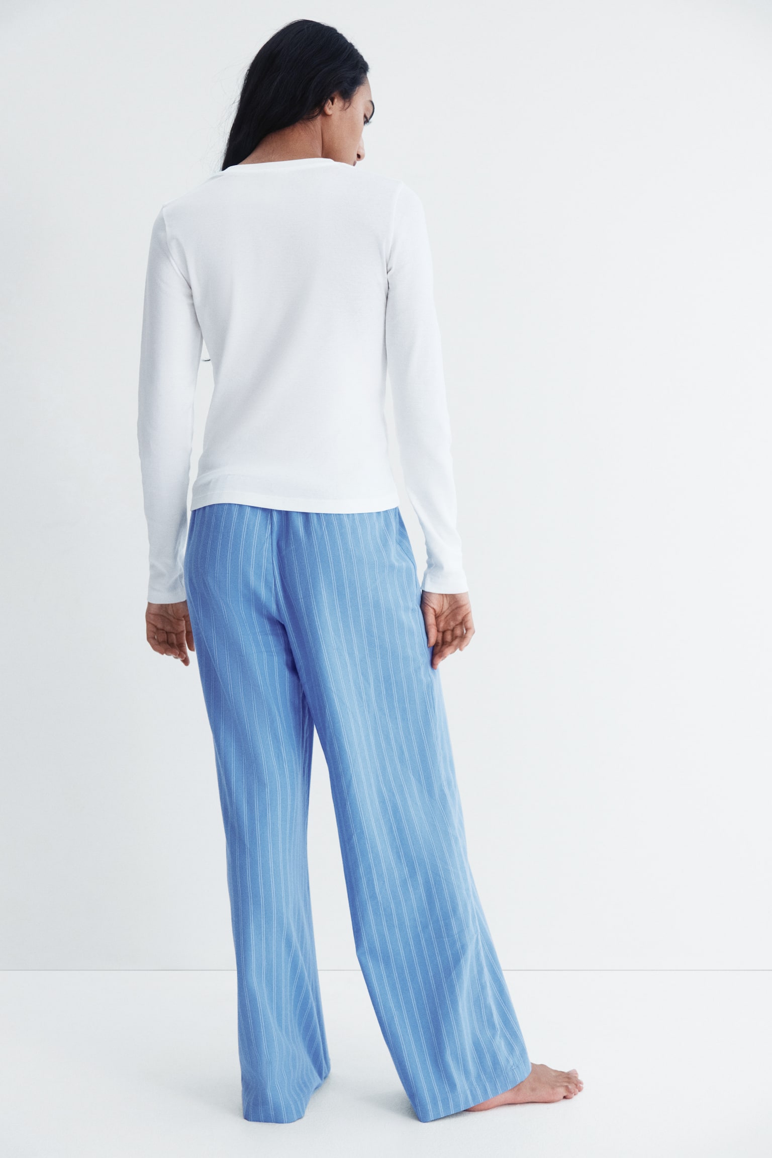 Cotton pyjamas - Light blue/White - 5