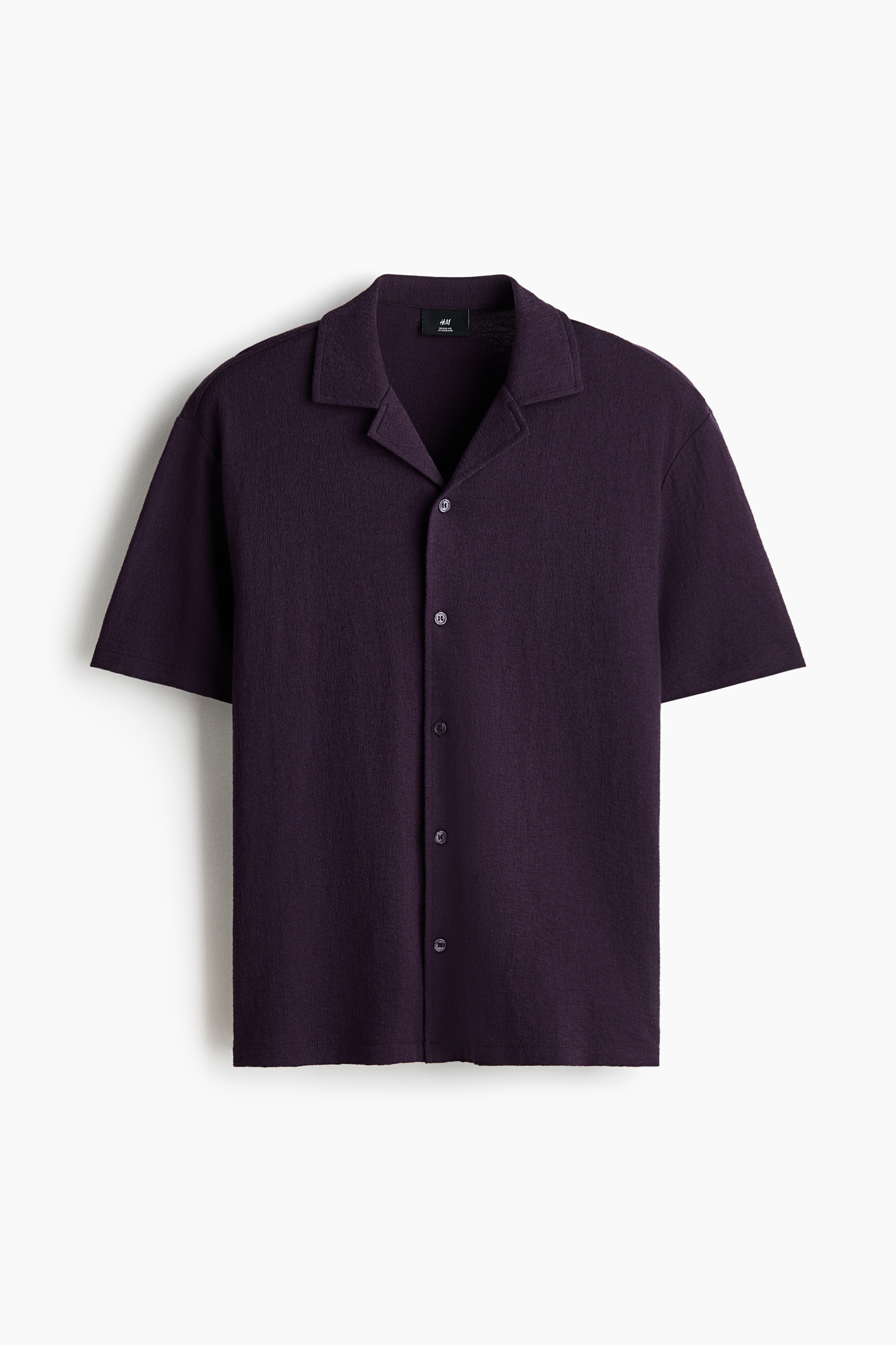 Regular-Fit Resort Shirt - Dark purple/Dark brown/Black/Cream