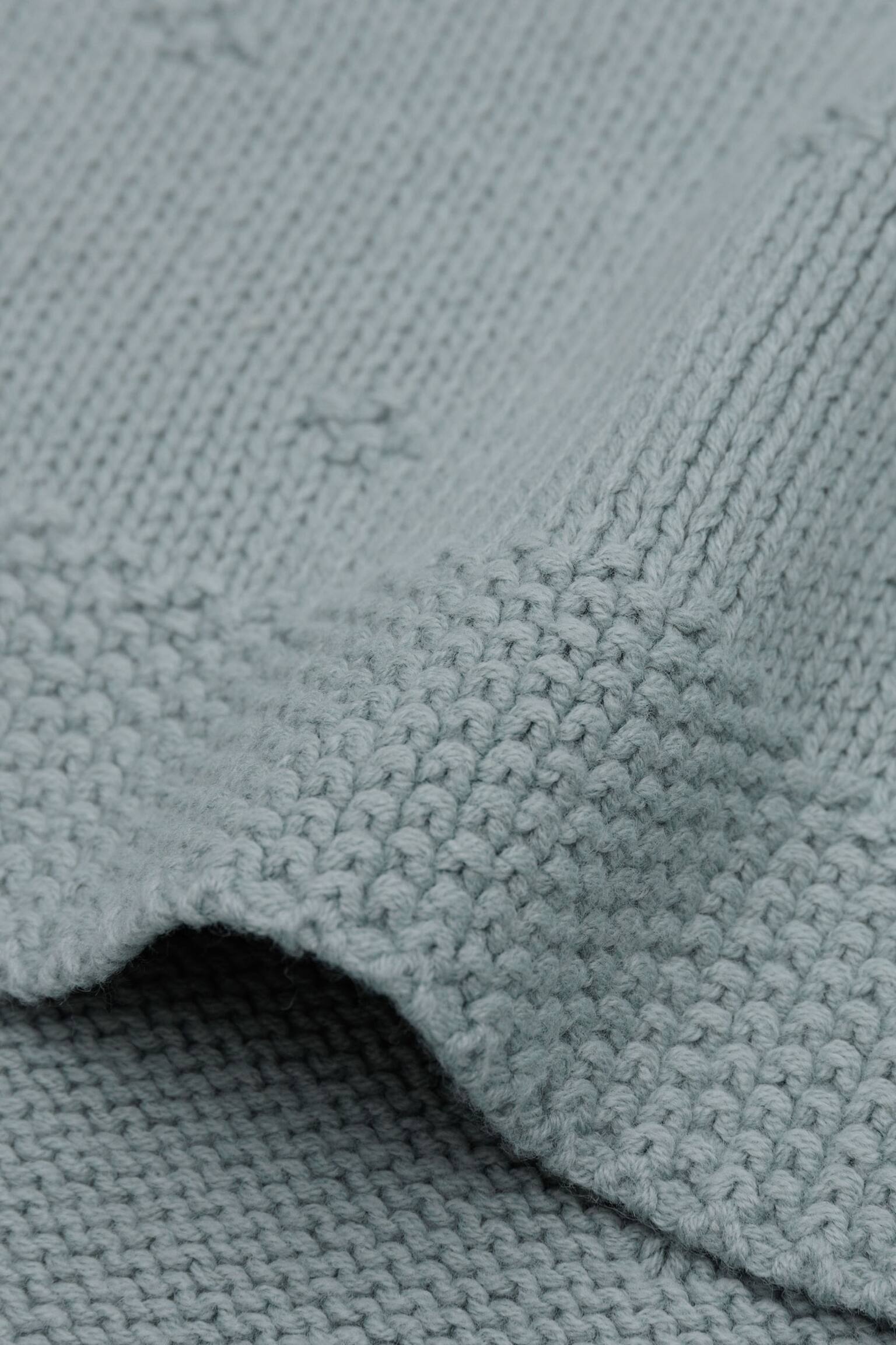 Blanket 100x150 - Cosy Knit - Sea Green/Oatmeal/Biscuit/Wild Rose/Ivory/Wild Rose/Sea Green/Ivory/Ivory/Check Knit/biscuit/Check Knit/oatmeal - 3