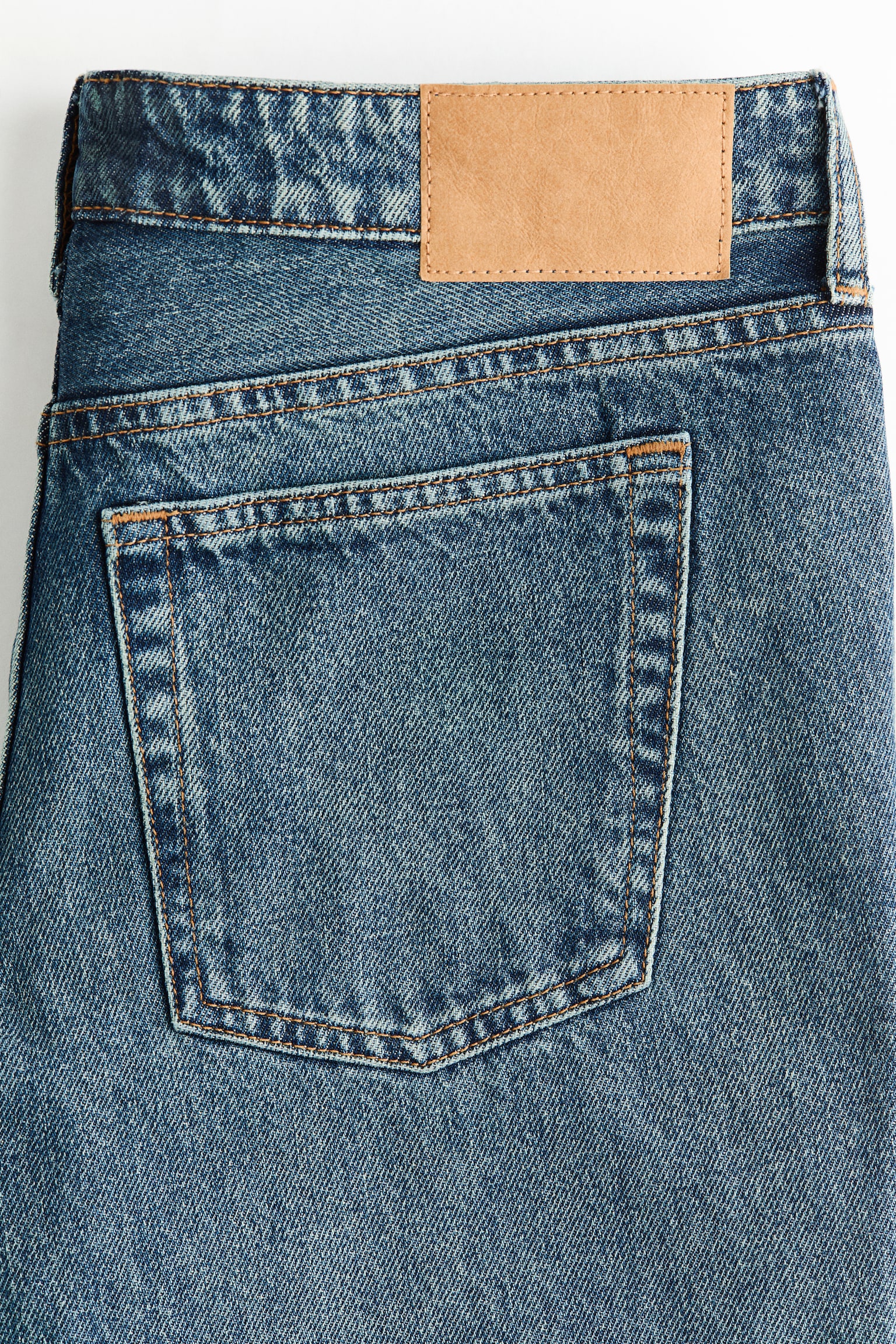 Женские джинсы H&M Bootcut Regular-Waist Cropped Jeans, цвет: Тёмный джинсовый синий — фото 8