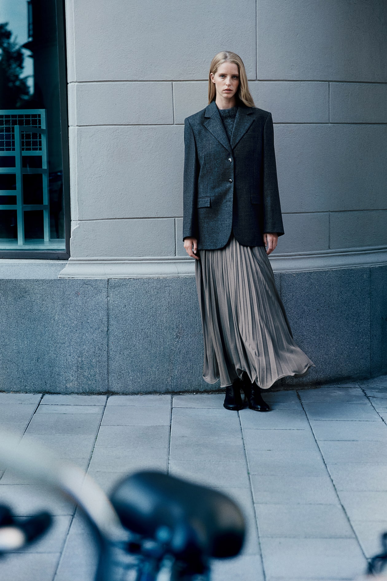 H&m Clearance Hm Plisse Rok Licht Transparante Plissérok Grijs