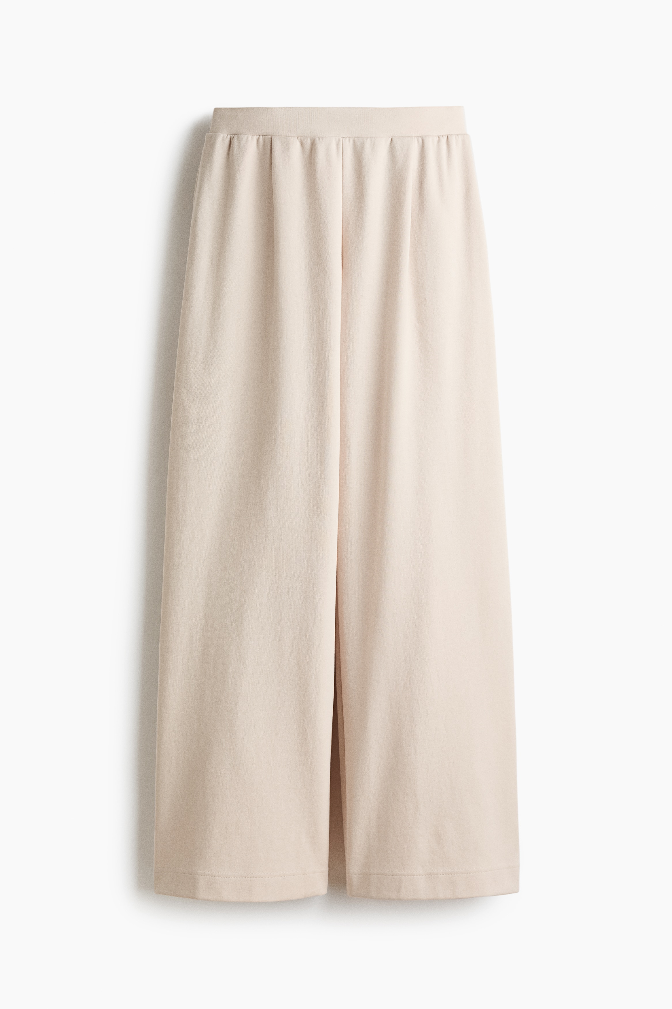 Wide-Leg Interlock Joggers - Light beige/Black/Dark brown