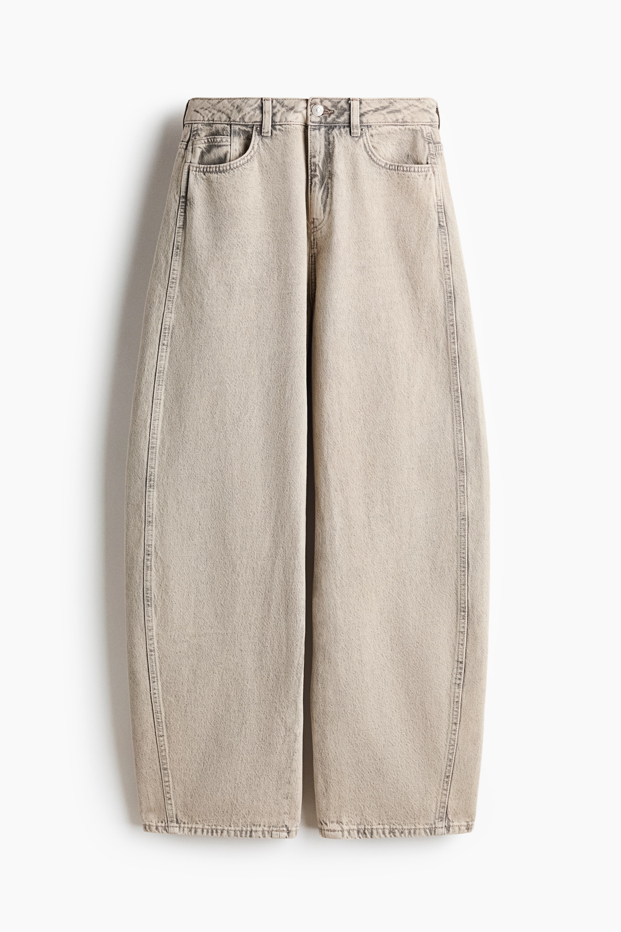 Barrel-Leg High-Waist Jeans