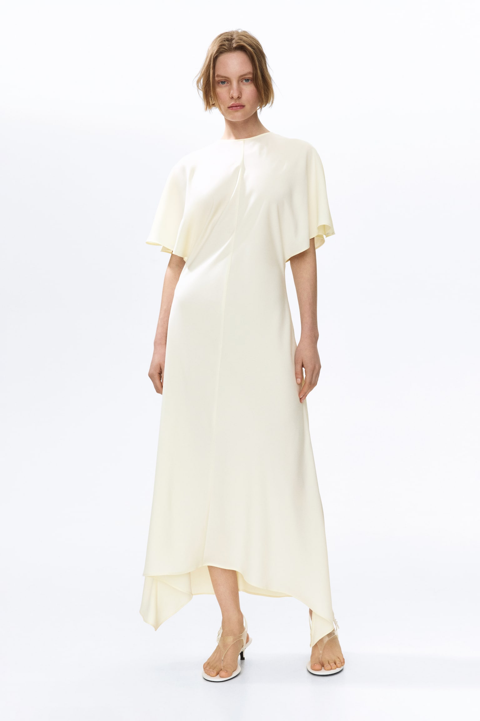 Satin midi dress - 7
