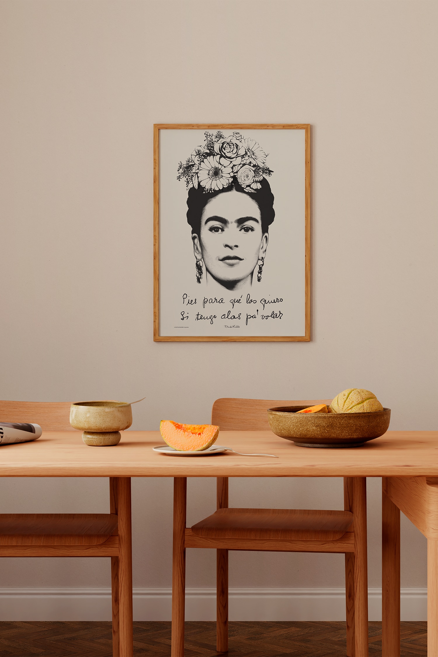 Frida Kahlo - Quote - Zwart / Wit