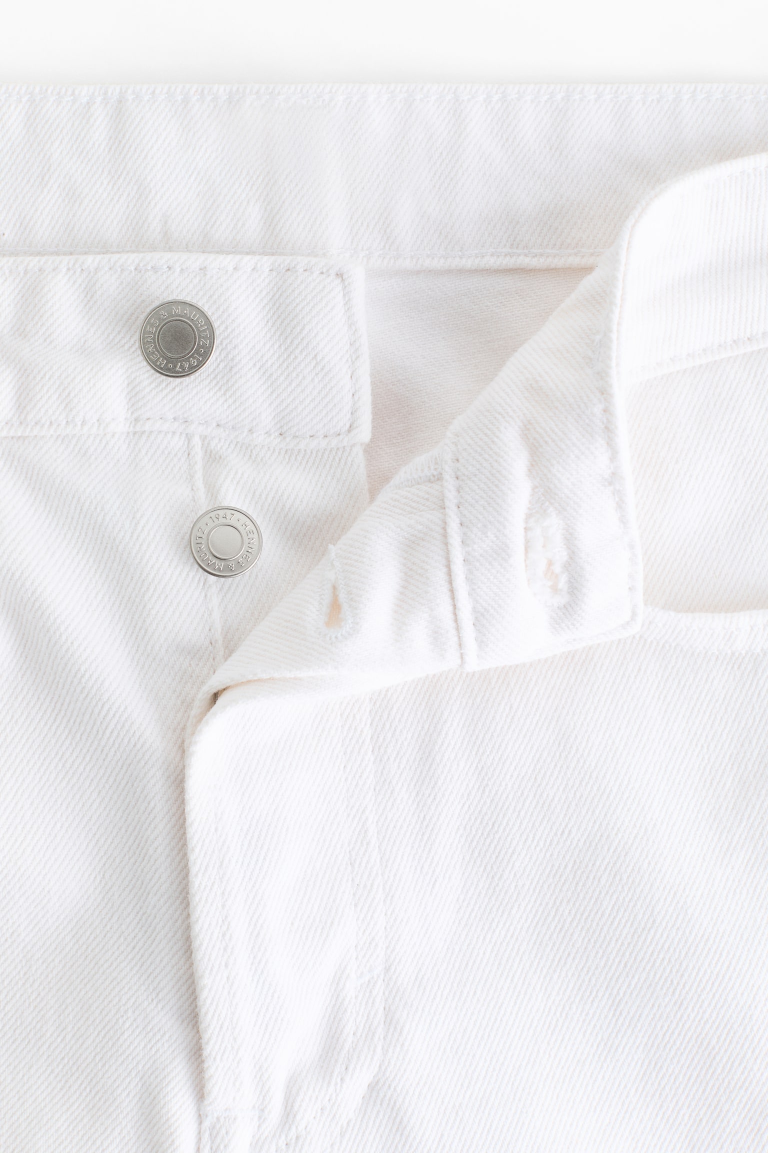 Straight High Waist Ankle Jeans - Bianco/Blu denim/Nero lavato/Beige/Blu denim chiaro/Blu denim - 6