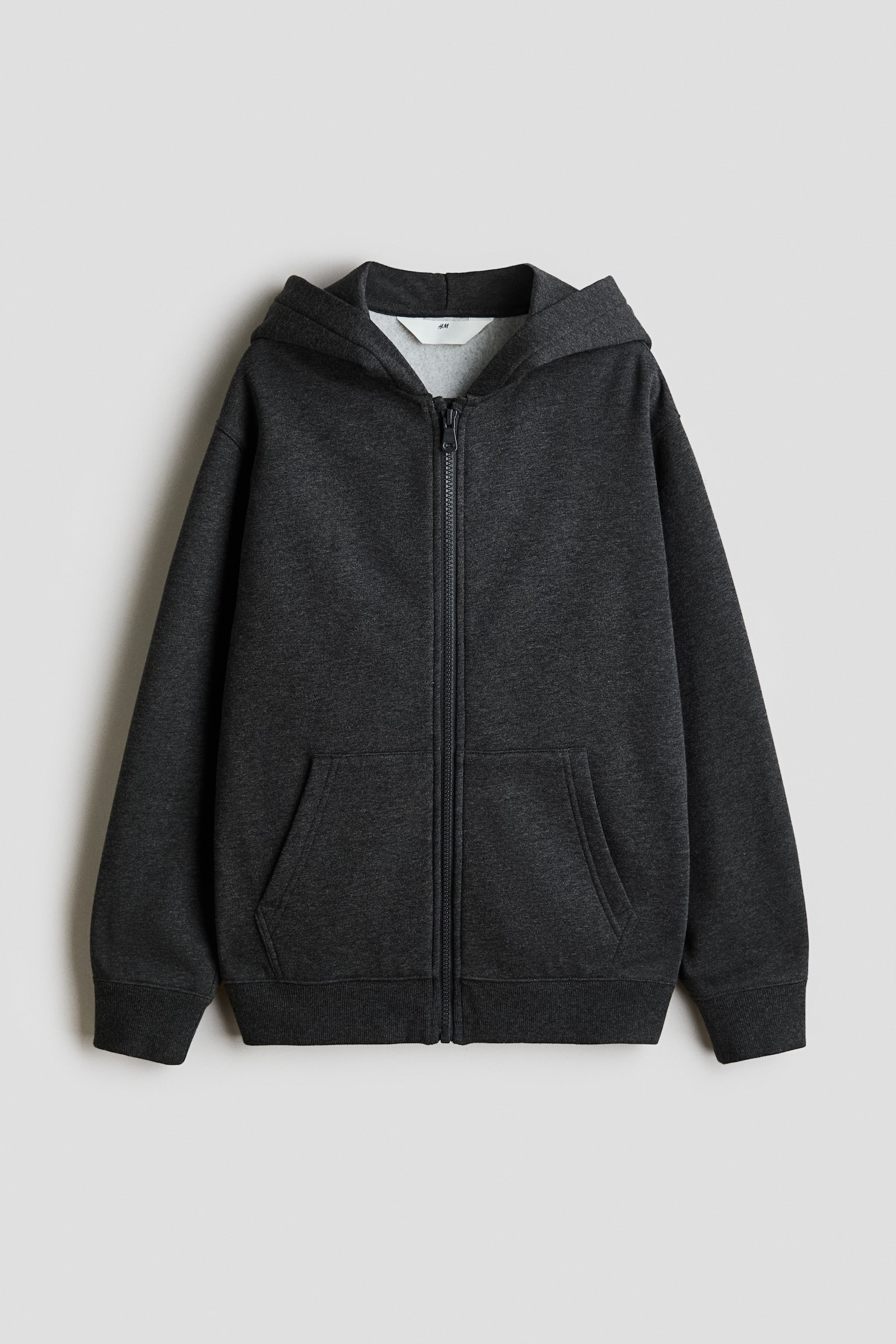 Vetoketjullinen huppari - Tumma harmaameleerattu/Vaalea harmaameleerattu/Musta/Khakinvihreä/Vaaleansininen/Laivastonsininen