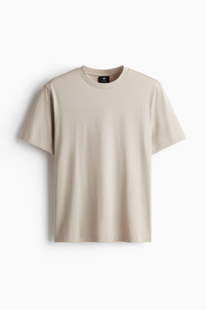 T-shirt Coupe Classique - Beige/Blanc/Noir/Vert kaki foncé/Bleu canard/Gris foncé/Gris chiné/Prune/Lilas/Marine/Orange/Brun/Beige/Bleu canard foncé/Beige clair/Vert forêt - 1