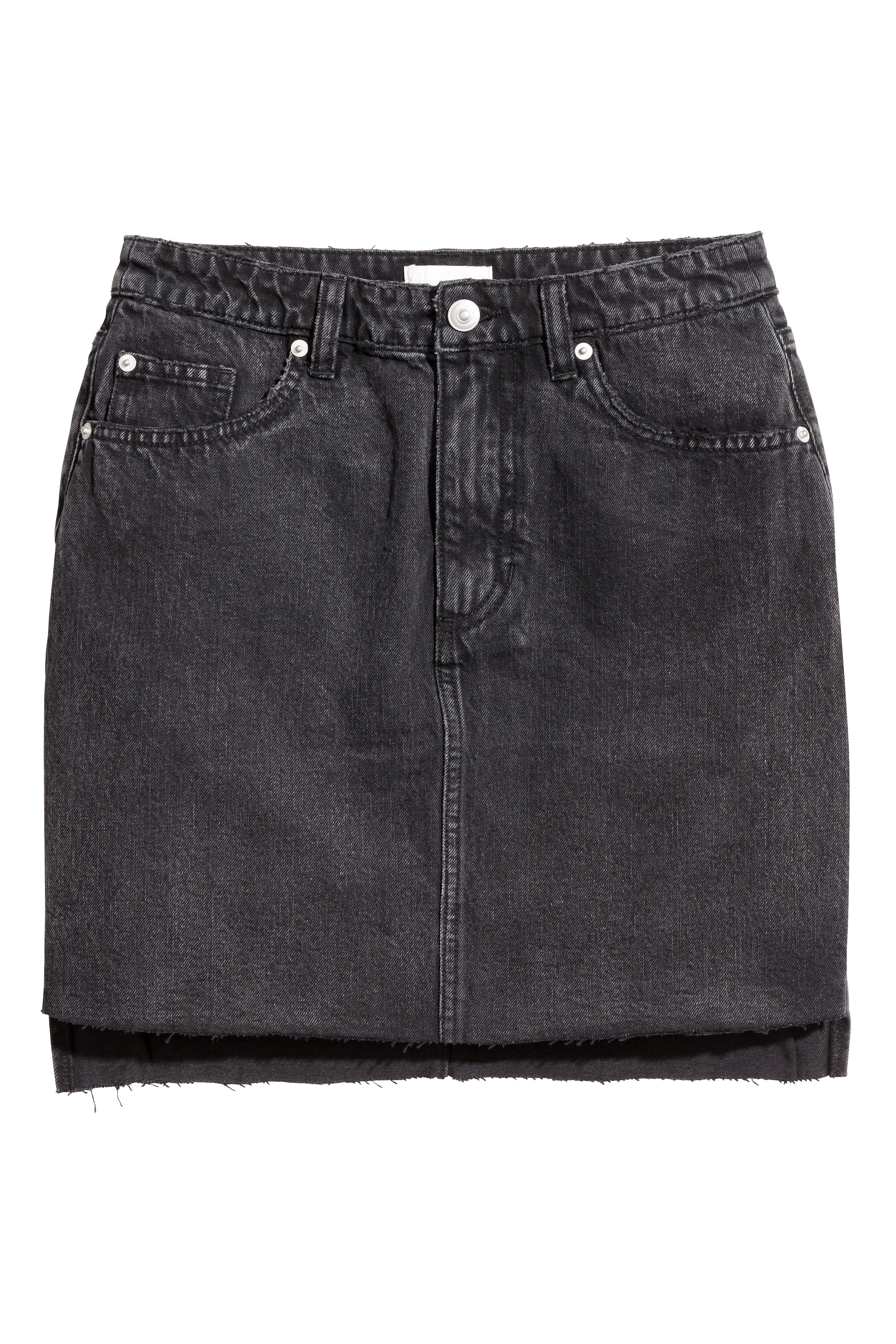 Grotere afbeelding bekijken: Denim rok - Zwart - DAMES | H&M NL 1