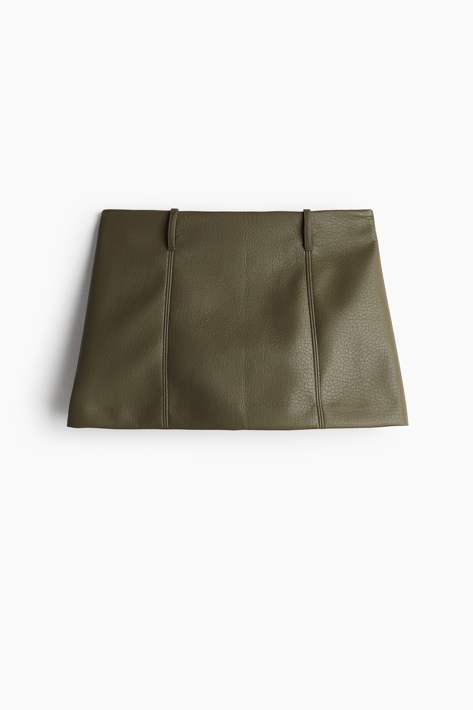 A-line mini skirt - Khaki green/Black/Dark denim blue/Brown - 2