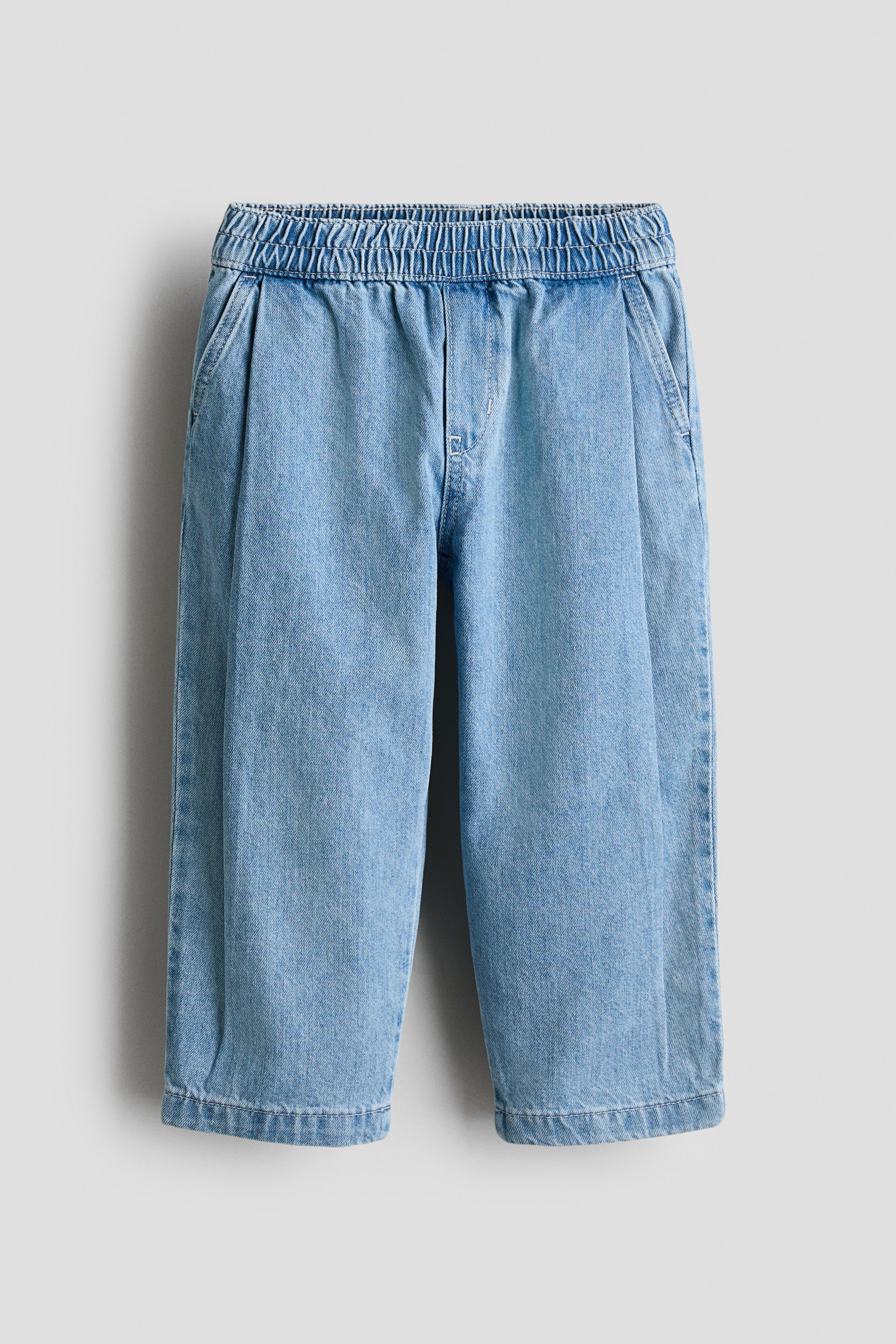 Barrel-leg denim trousers - Light denim blue/Denim blue