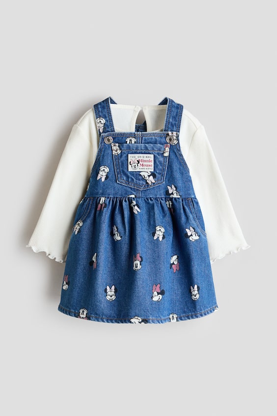 Детские топы H&M 2-Piece Printed Cotton Set