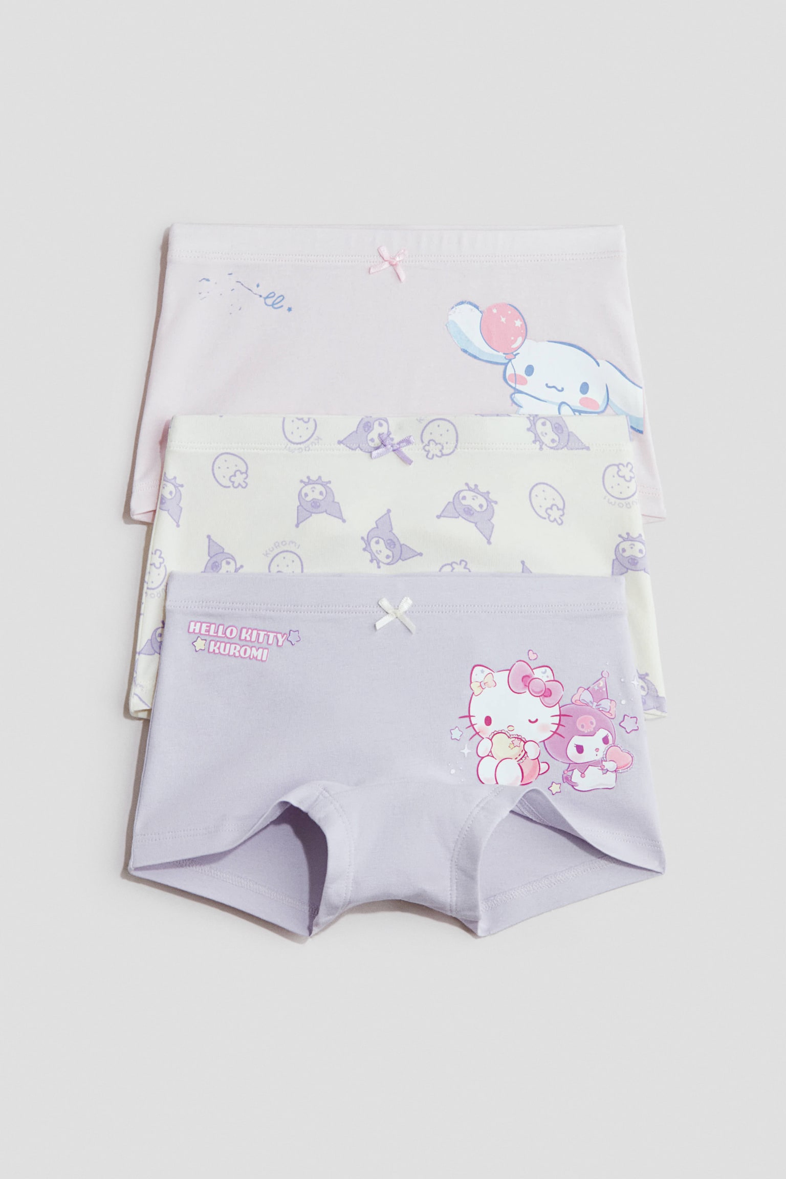 3-pack printed boxer briefs - Pale purple/Sanrio