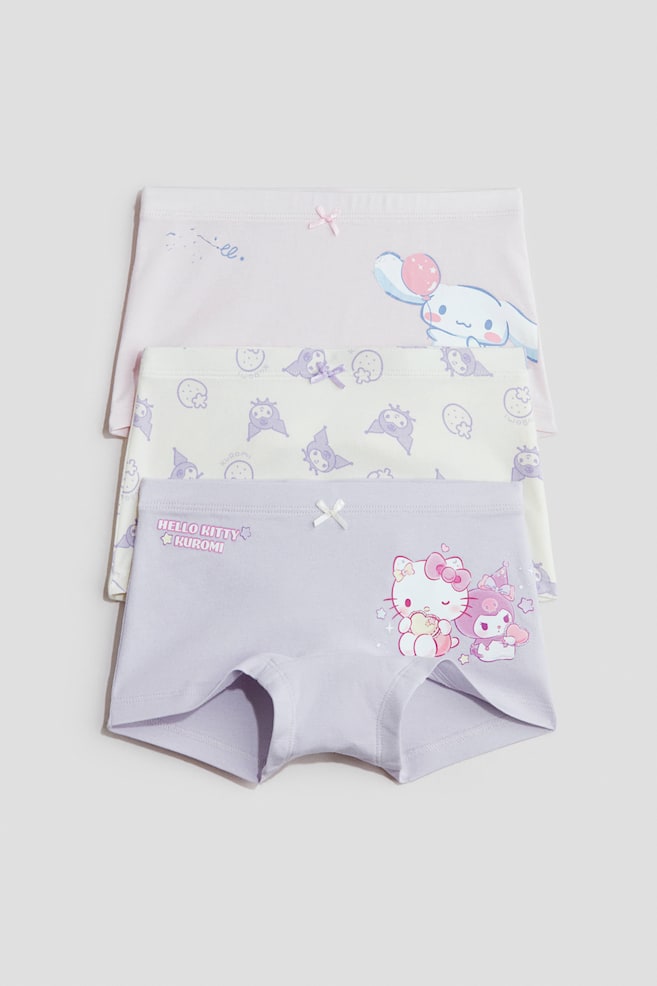 3-pack printed boxer briefs - Pale purple/Sanrio - 1