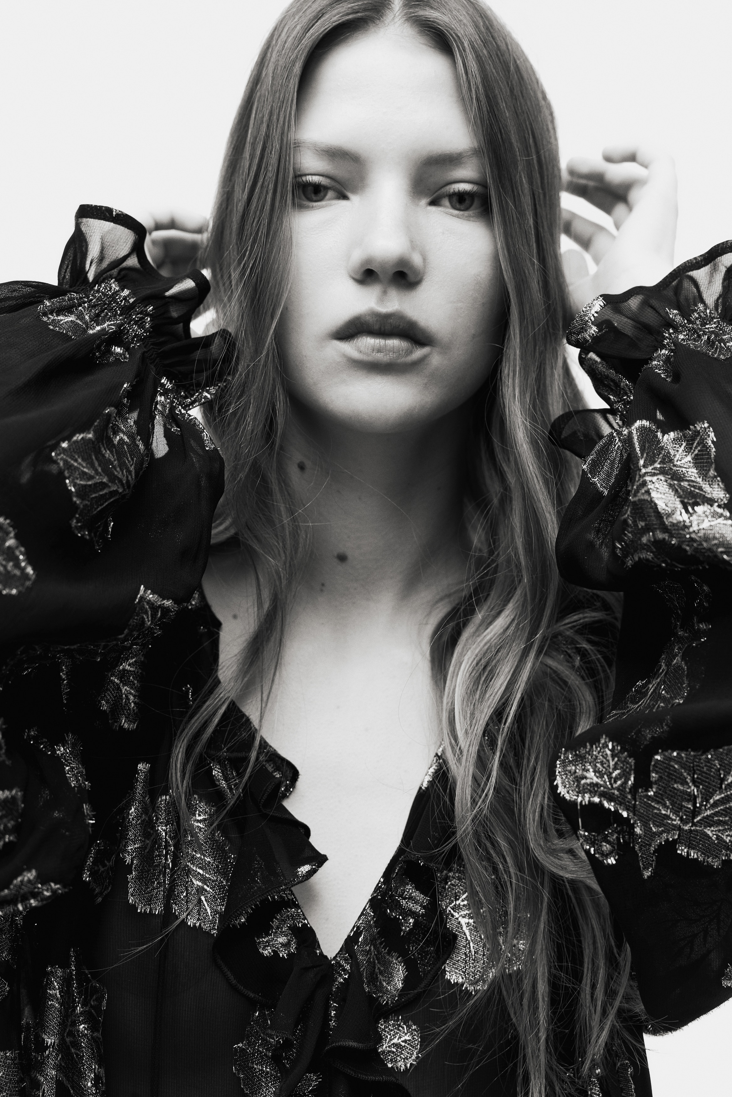 Jacquard-Weave Blouse - Black/patterned - Ladies | H&M US