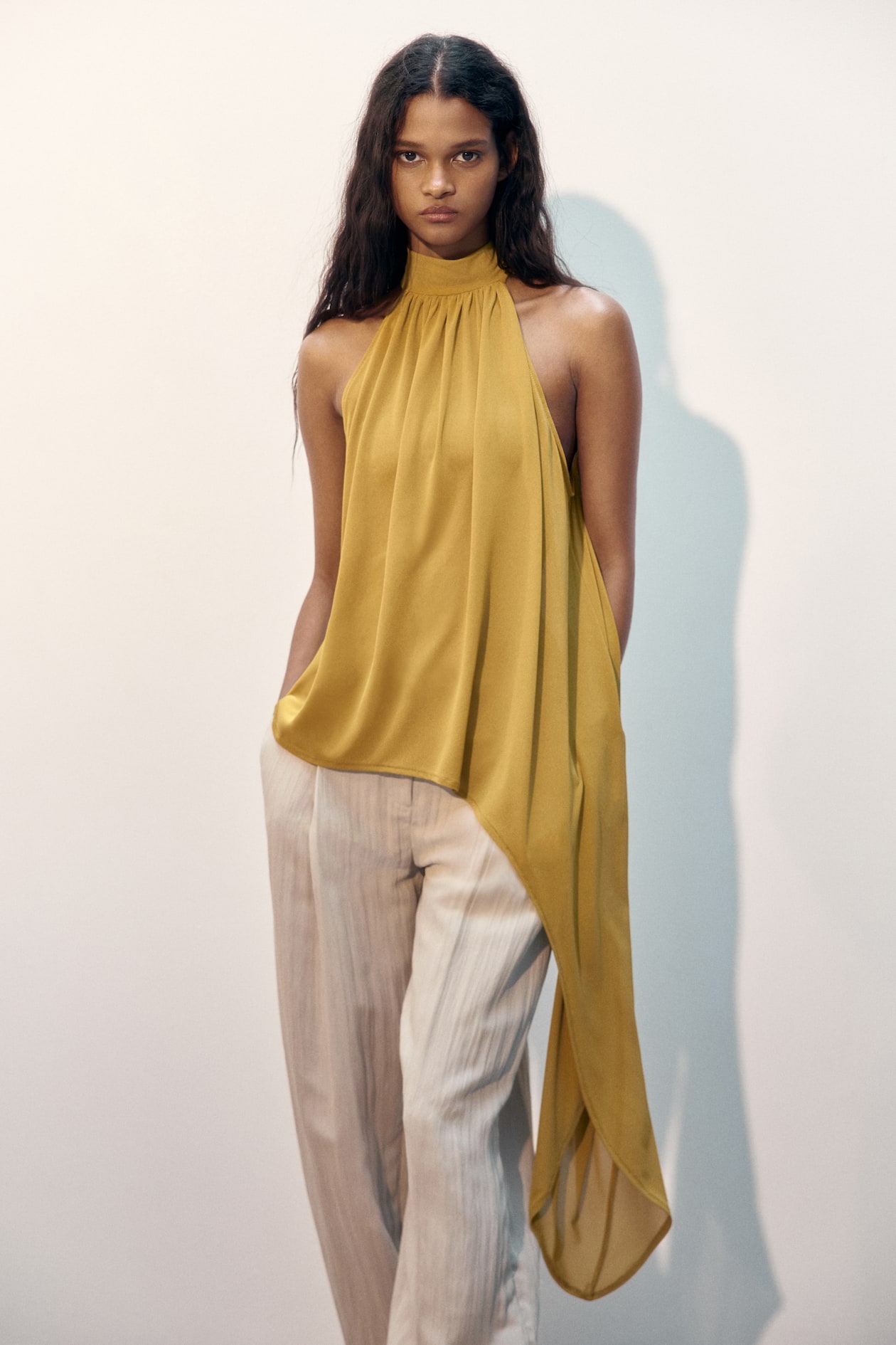 Asymmetric Halterneck Top - image 4