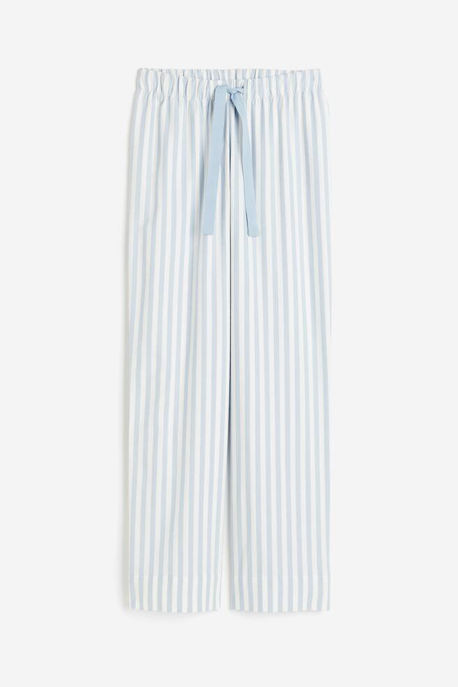 Pyjama bottoms - Light blue/Striped - 2