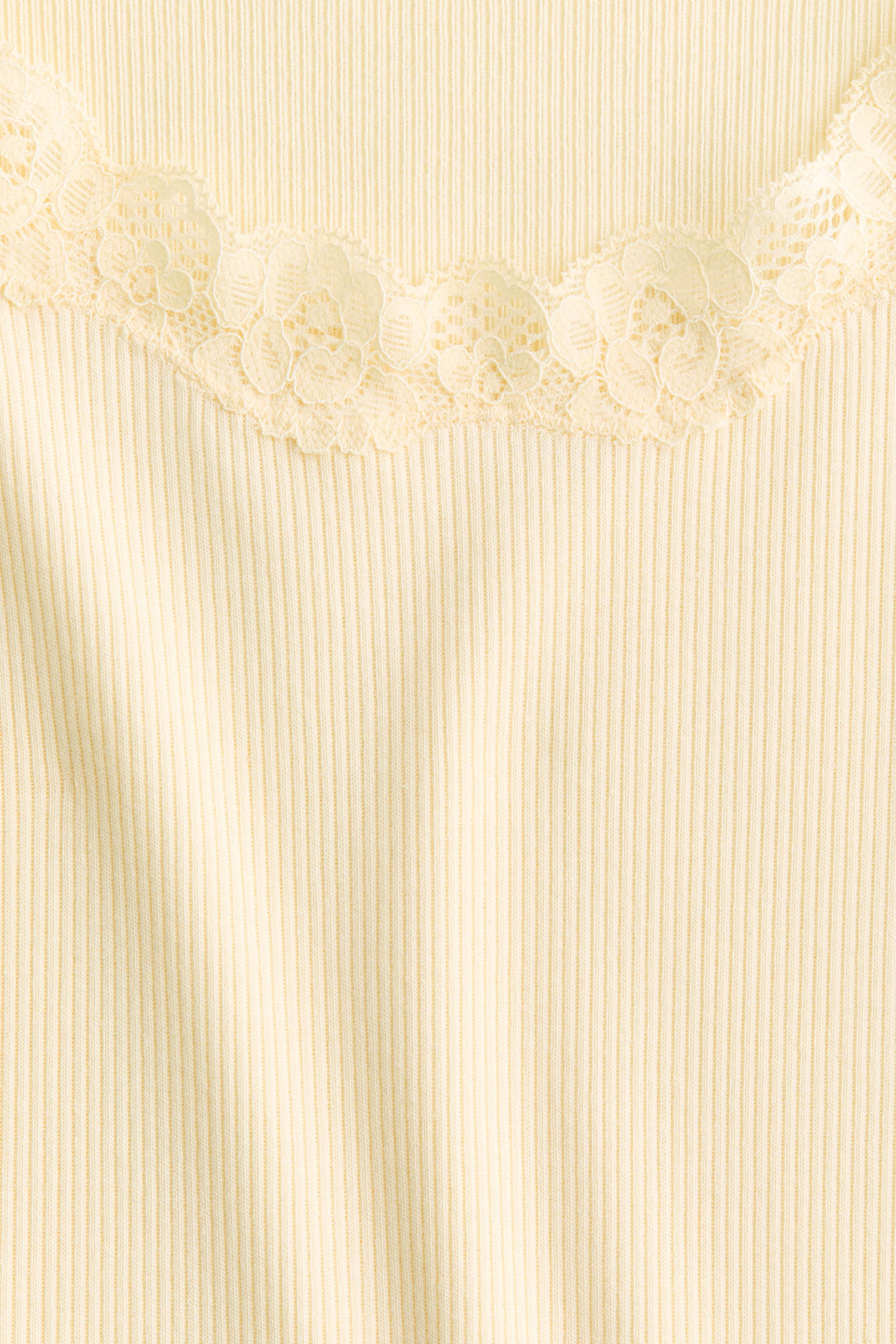 Lace-Trimmed Viscose-Blend Tank Top