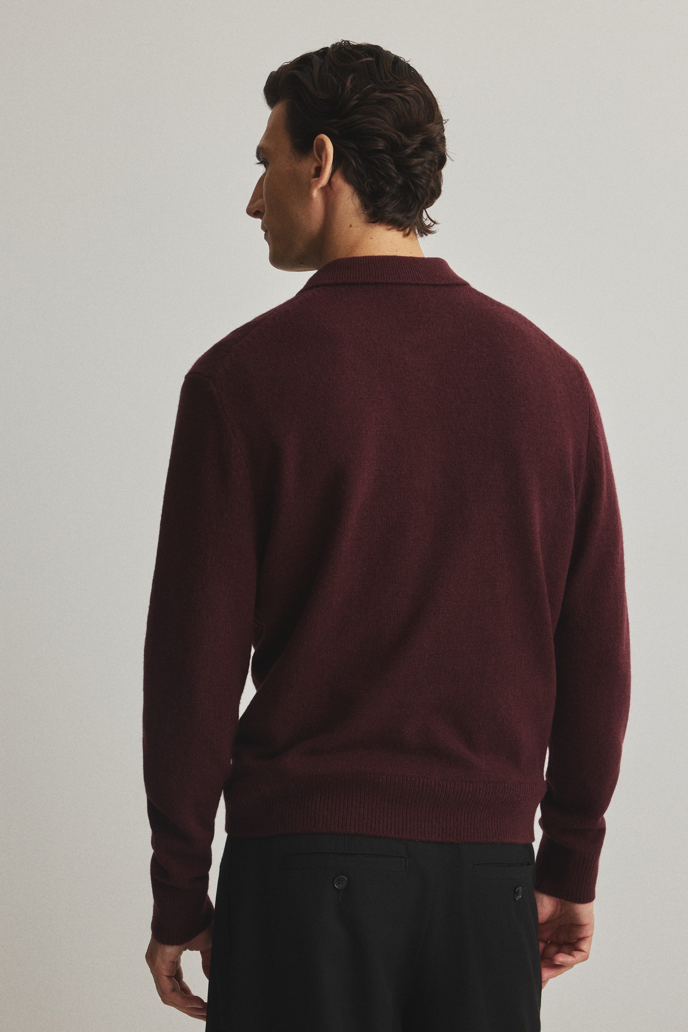 Regular Fit Wool polo shirt