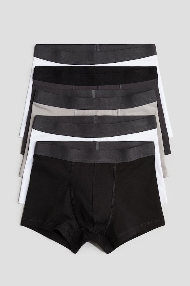Set van 5 boxershorts - Trunk - Wit/zwart/Zwart - 1