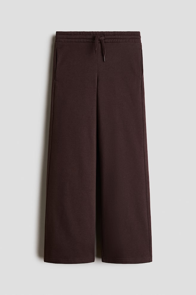 Brushed-Inside Cotton Joggers - Dark brown/Black/Light gray melange/Light beige melange/Dark pink/Dusty blue/Light turquoise - 1