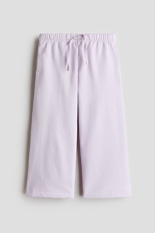 Wide-leg joggers - Light purple/Black/Red - 1